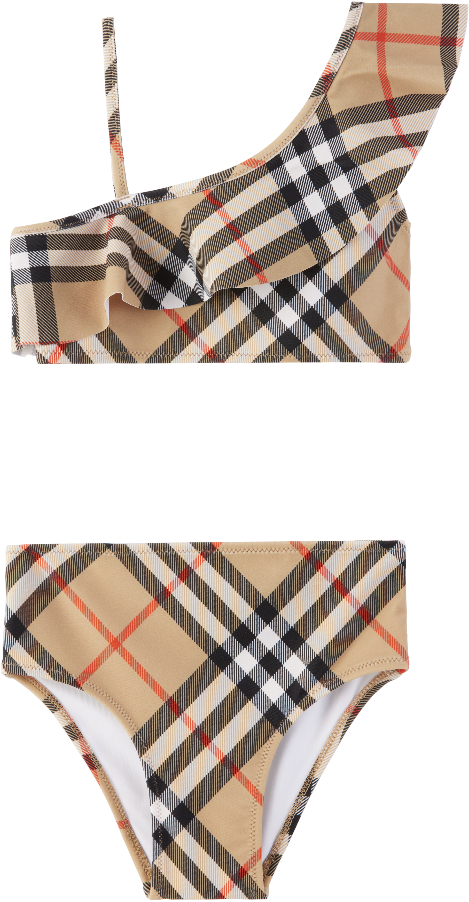 Burberry Kids Beige Check Bikini