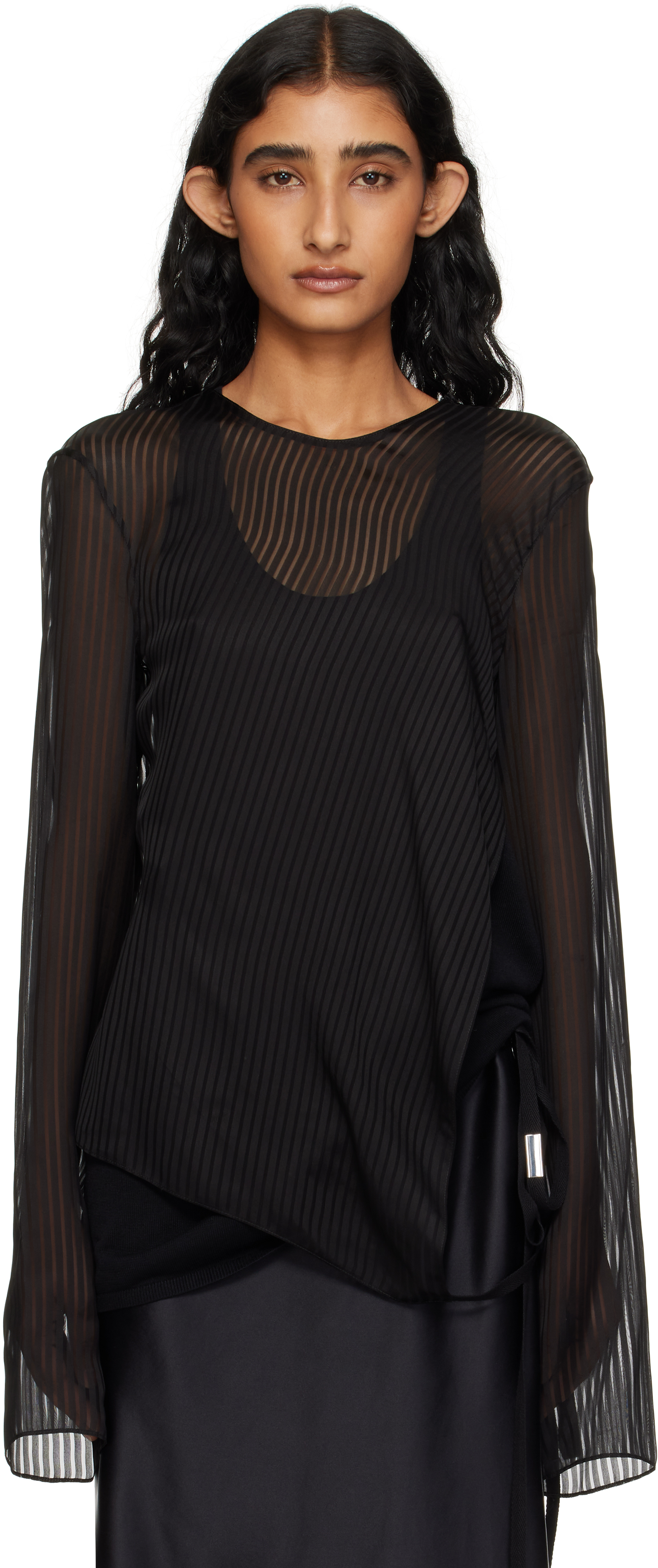 Black Benonia Long Sleeve T-shirt