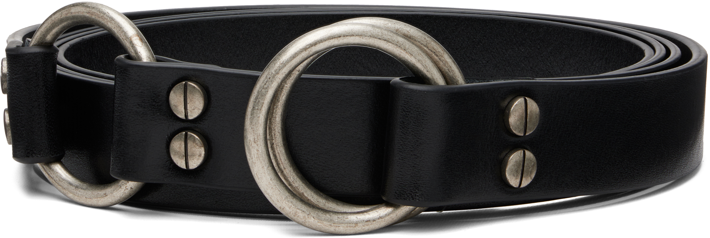 Black Marek Leather Belt