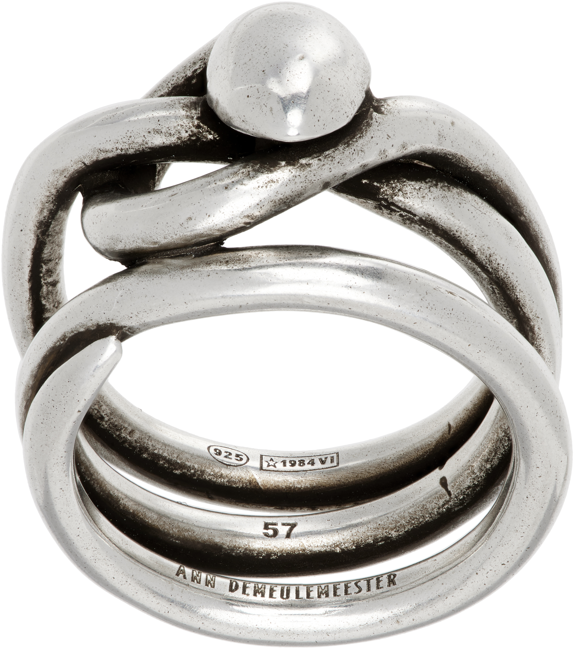 【関税込み】Ann Demeulemeester Haki スネーク リング Ann Demeulemeester: Haki Snake Ring | SSENSE