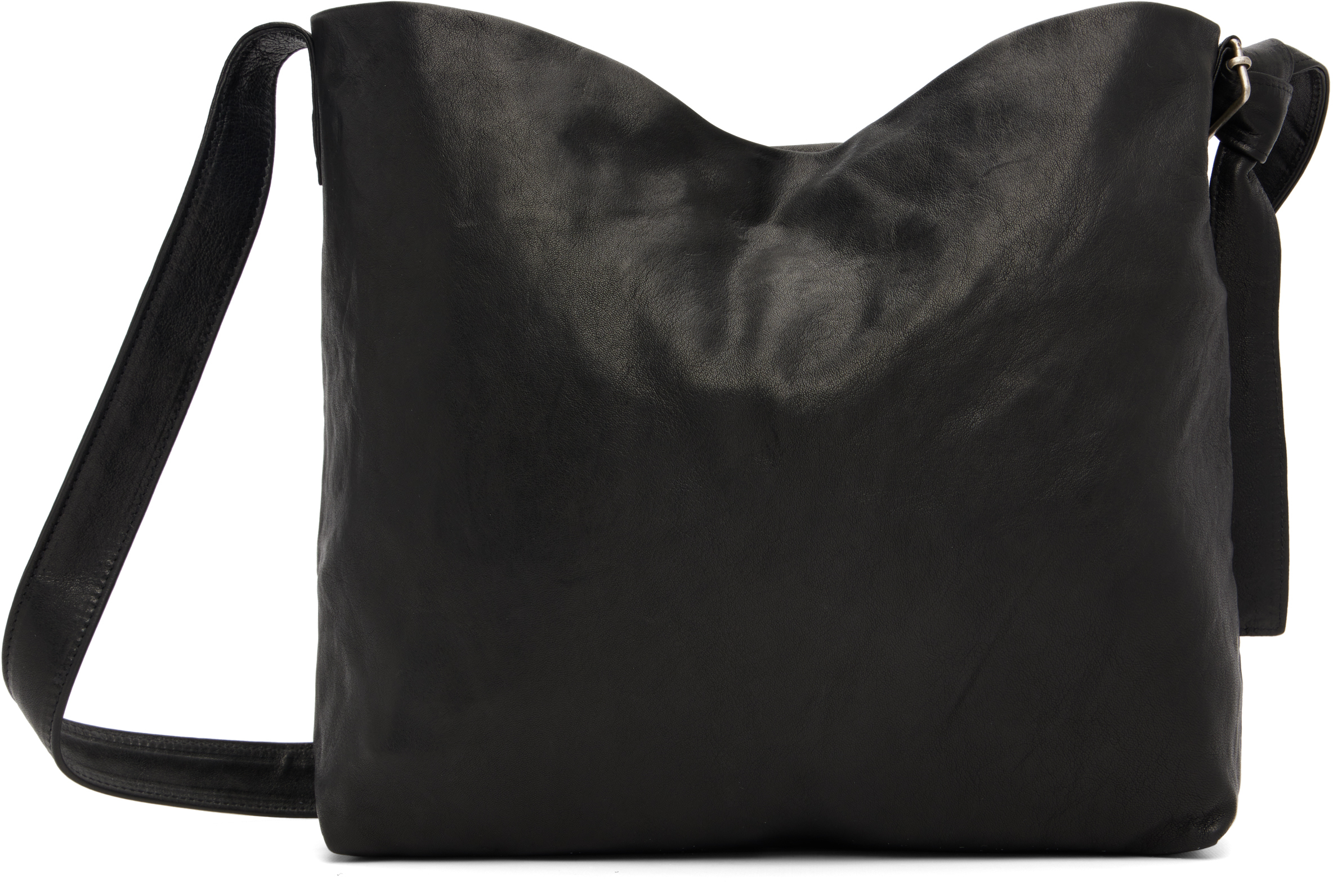 Black Runa Medium Soft Shoulder Bag