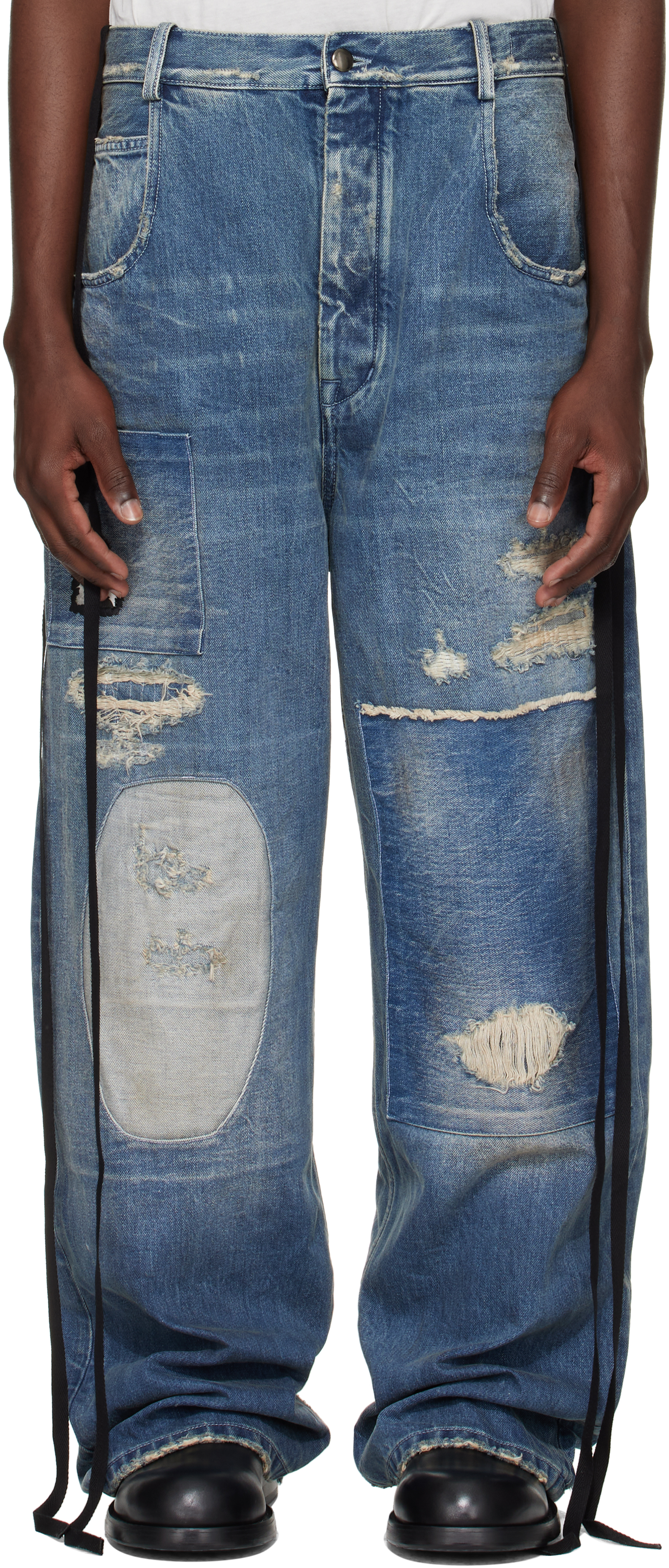 【ANN DEMEULEMEESTER】OLAN TROUSERS 46 Ann Demeulemeester Olan 5-Pockets High Comfort Trousers Beaver