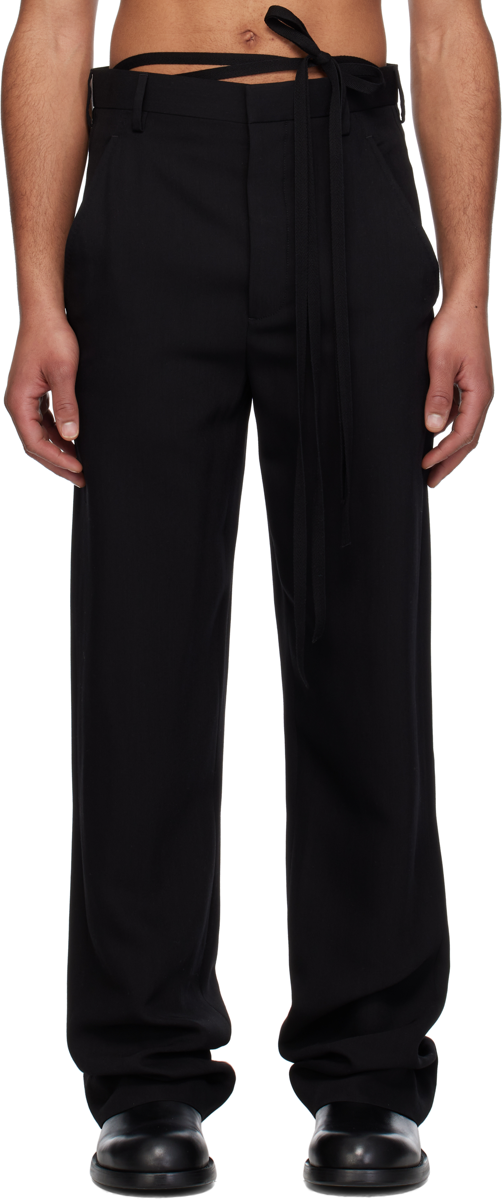 Black Leon Comfort Fit Trousers