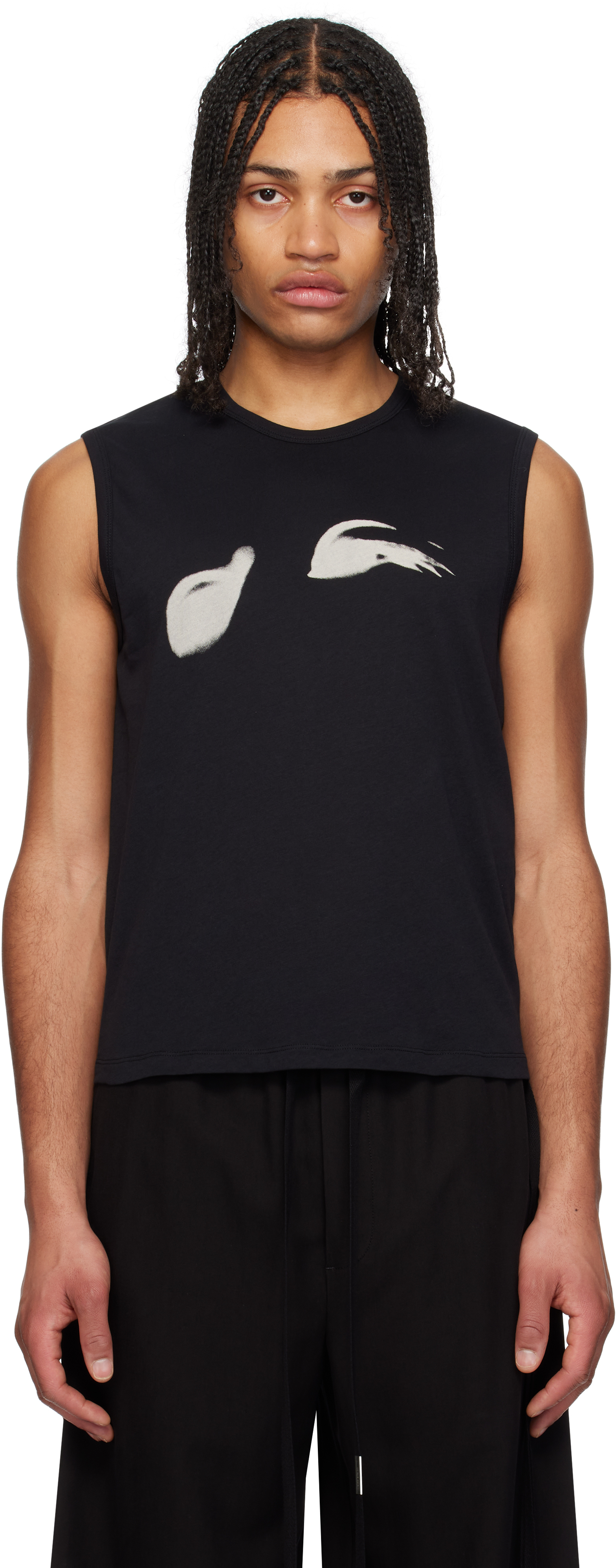 Black Ysewijn Smokey Eyes Tank Top