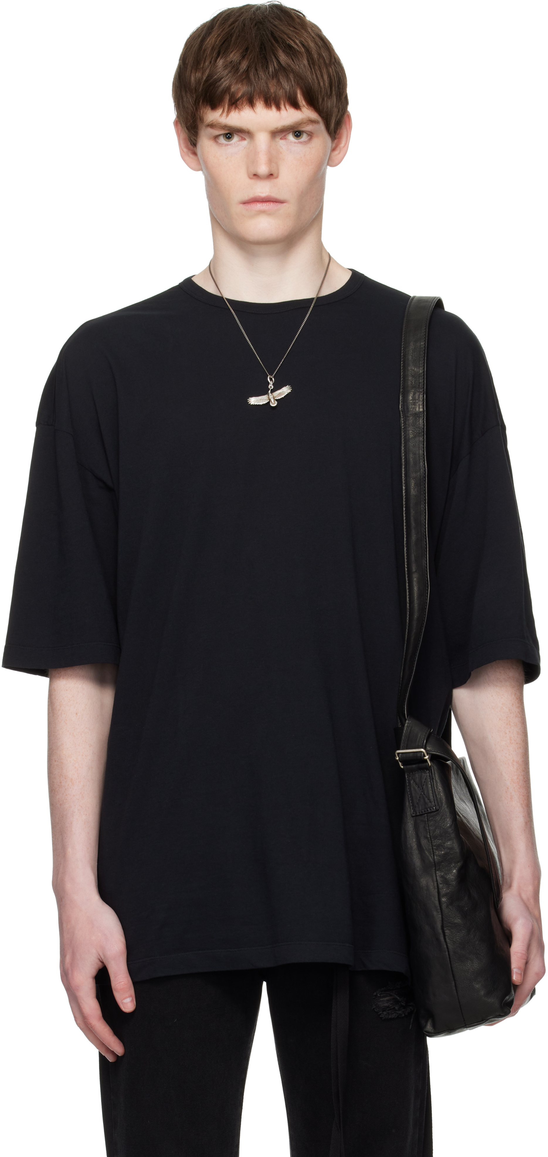 Ann Demeulemeester Short-sleeved T-shirt In Black
