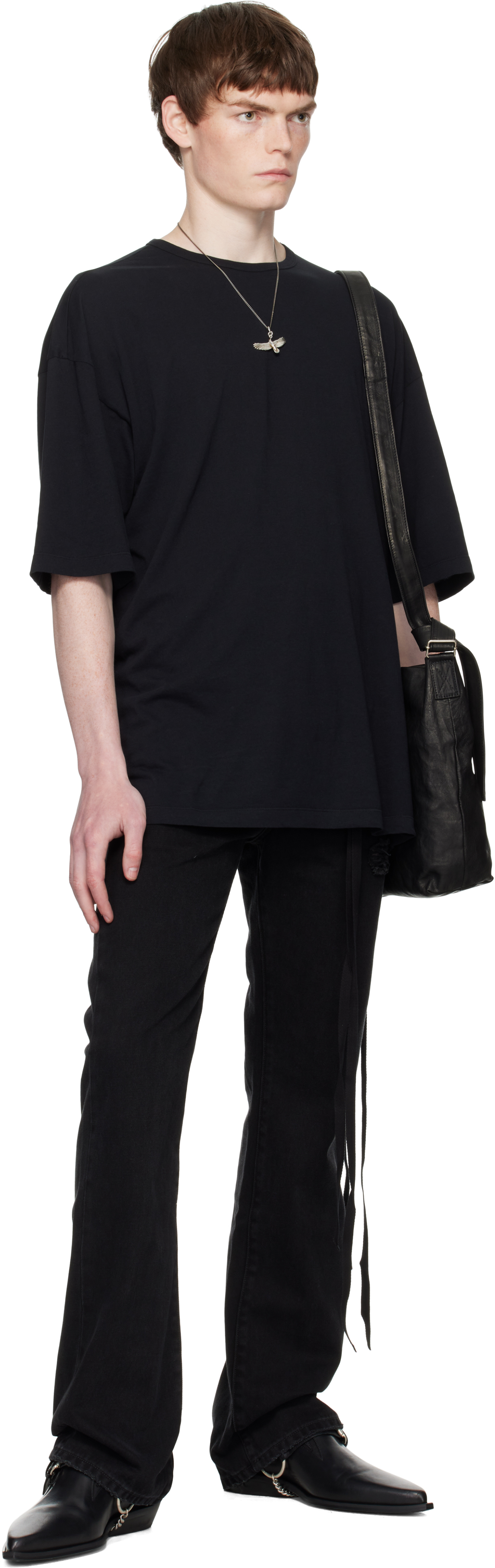 Ann Demeulemeester Short-sleeved T-shirt In Black