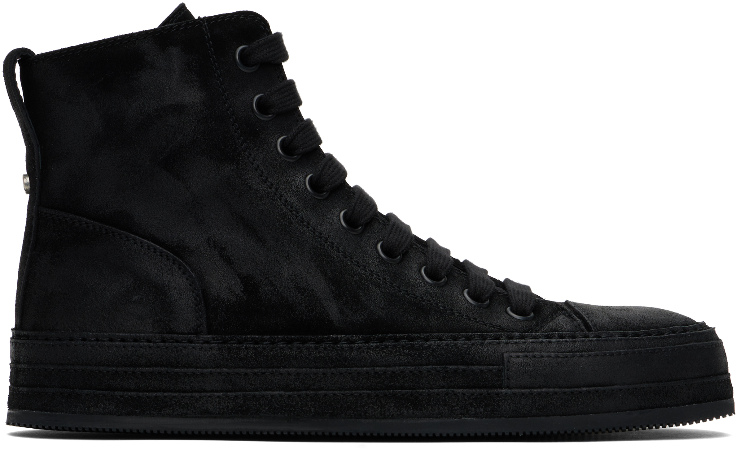 Ann Demeulemeester: ブラック Orvo ハイカットスニーカー