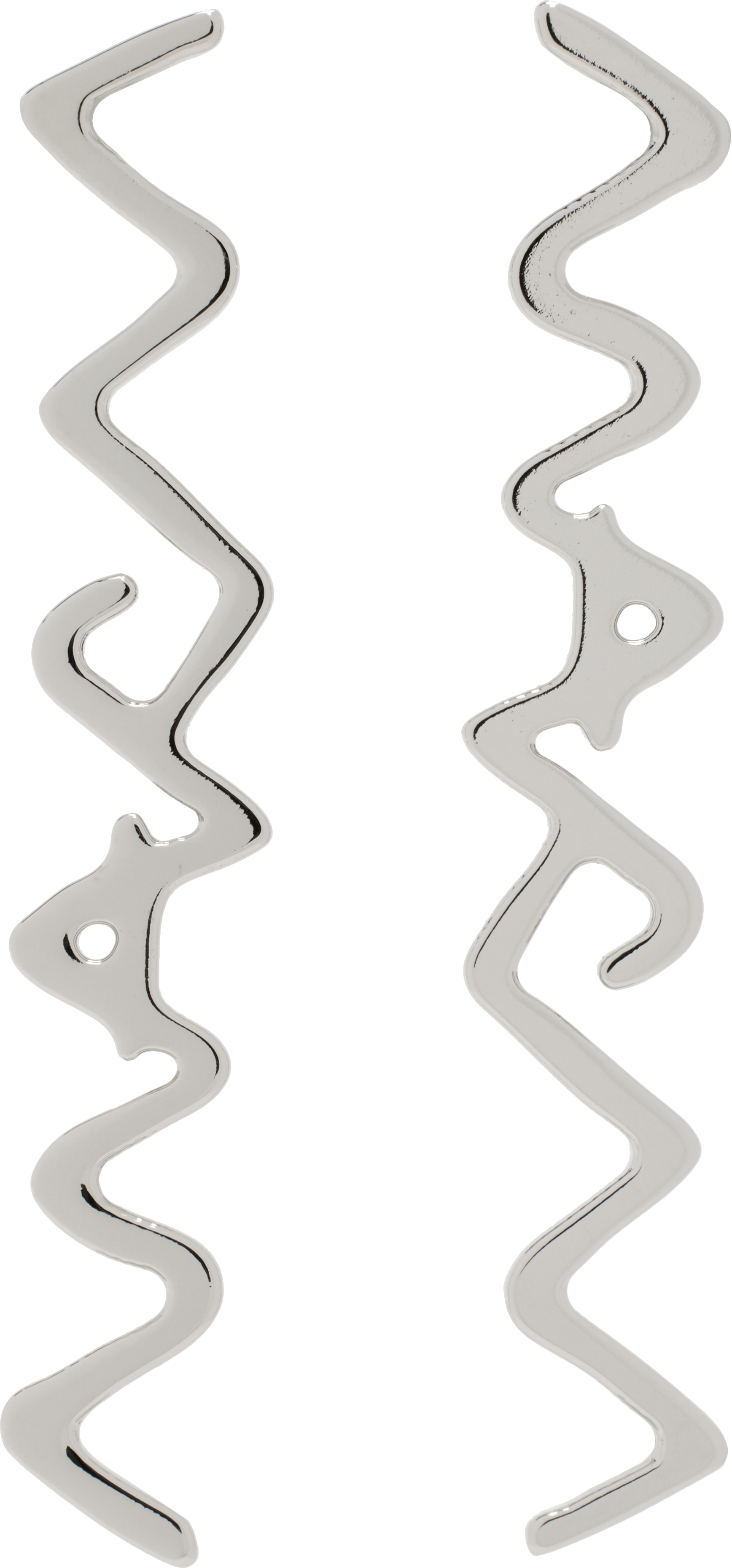 Marni Silver '' Symbol Drop Earrings In Metallic