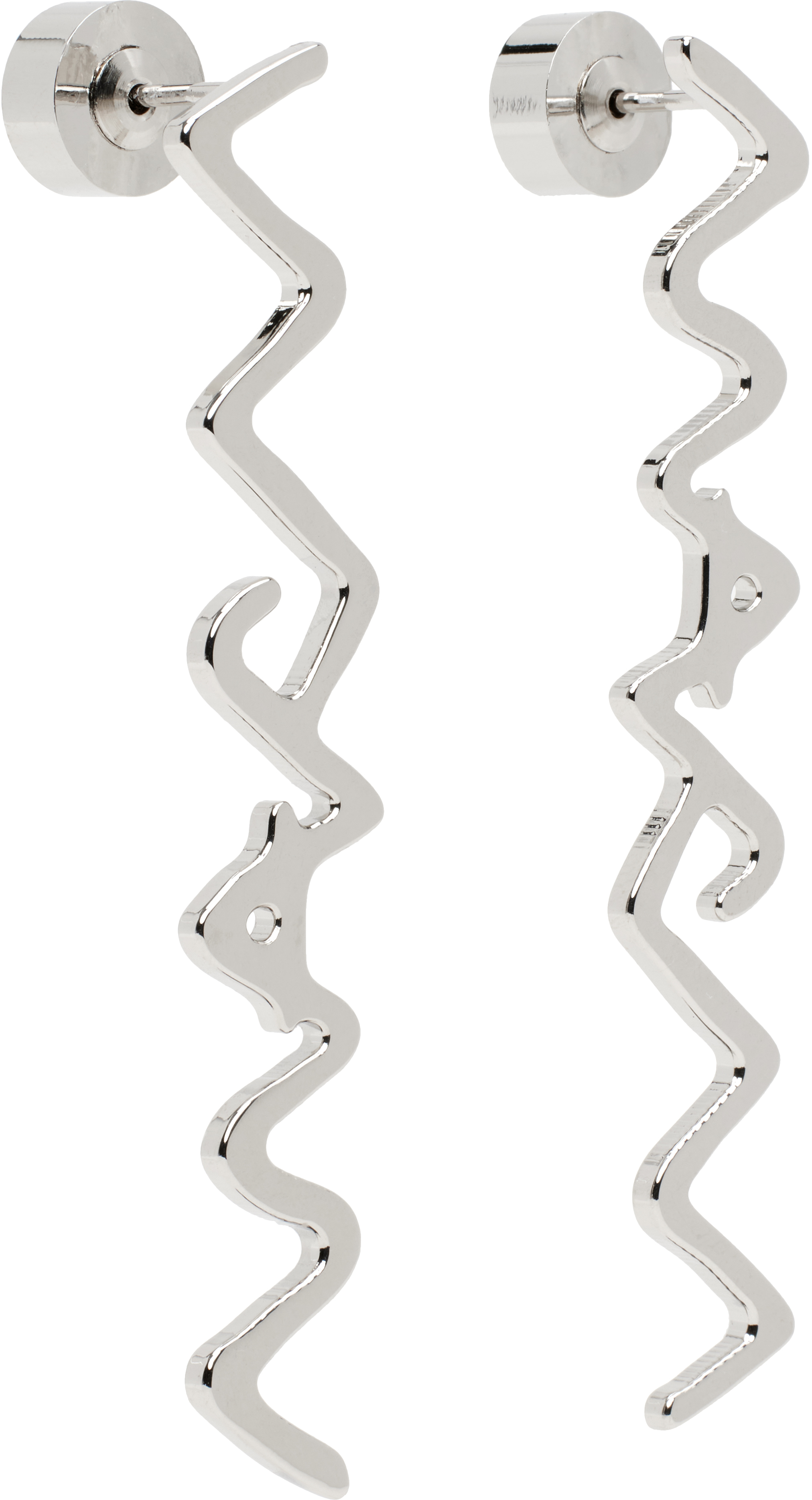 Marni Silver '' Symbol Drop Earrings In 00n29 Palladium