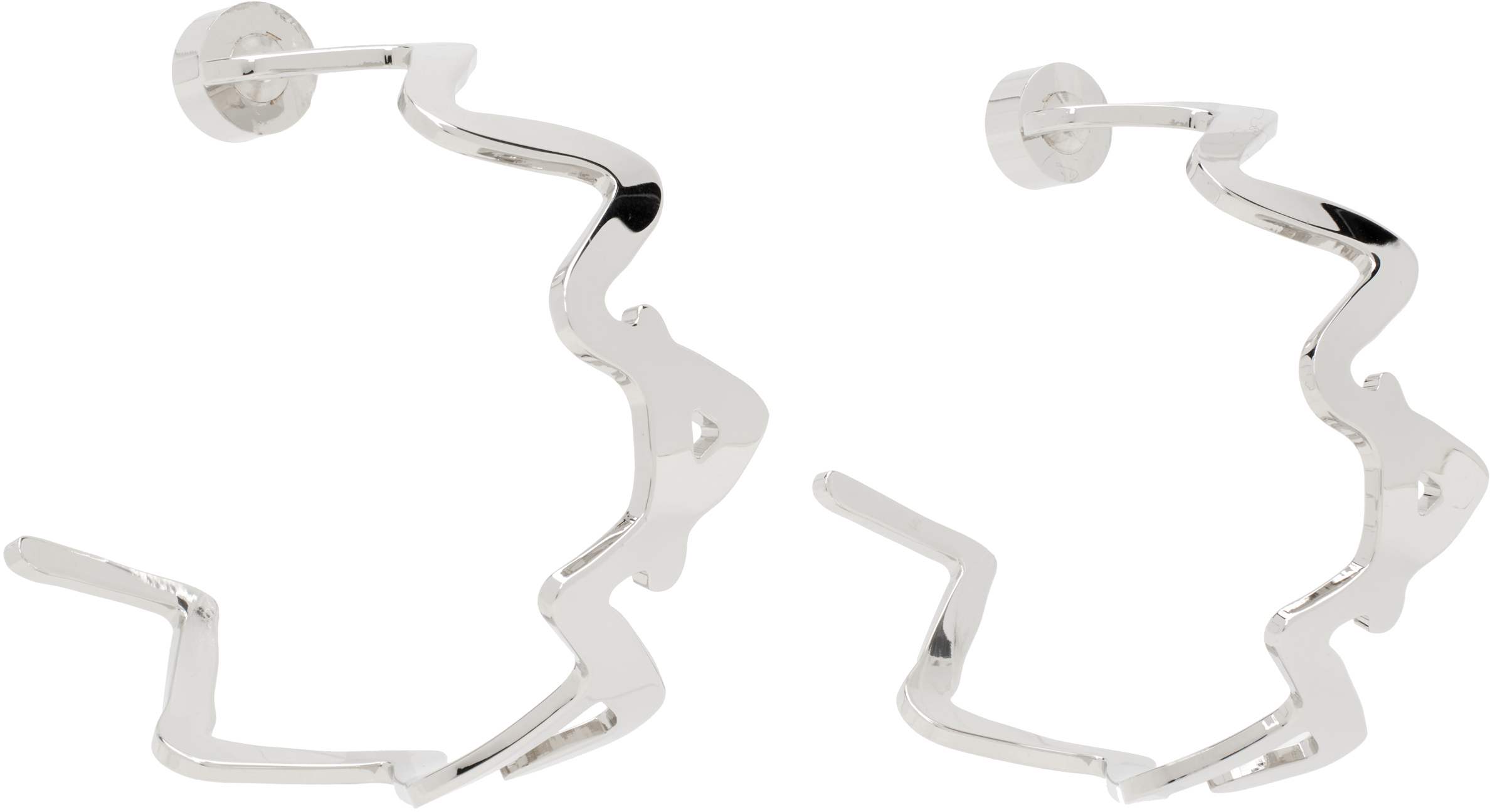 Marni Silver '' Symbol Earrings In 00n29 Palladium
