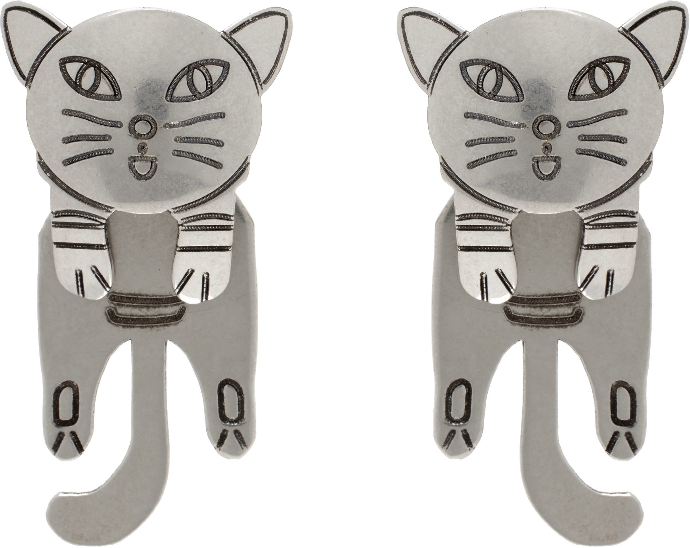 関税込【MARNI】シルバーキャット ピアス Silver Cat Earrings by Marni on Sale