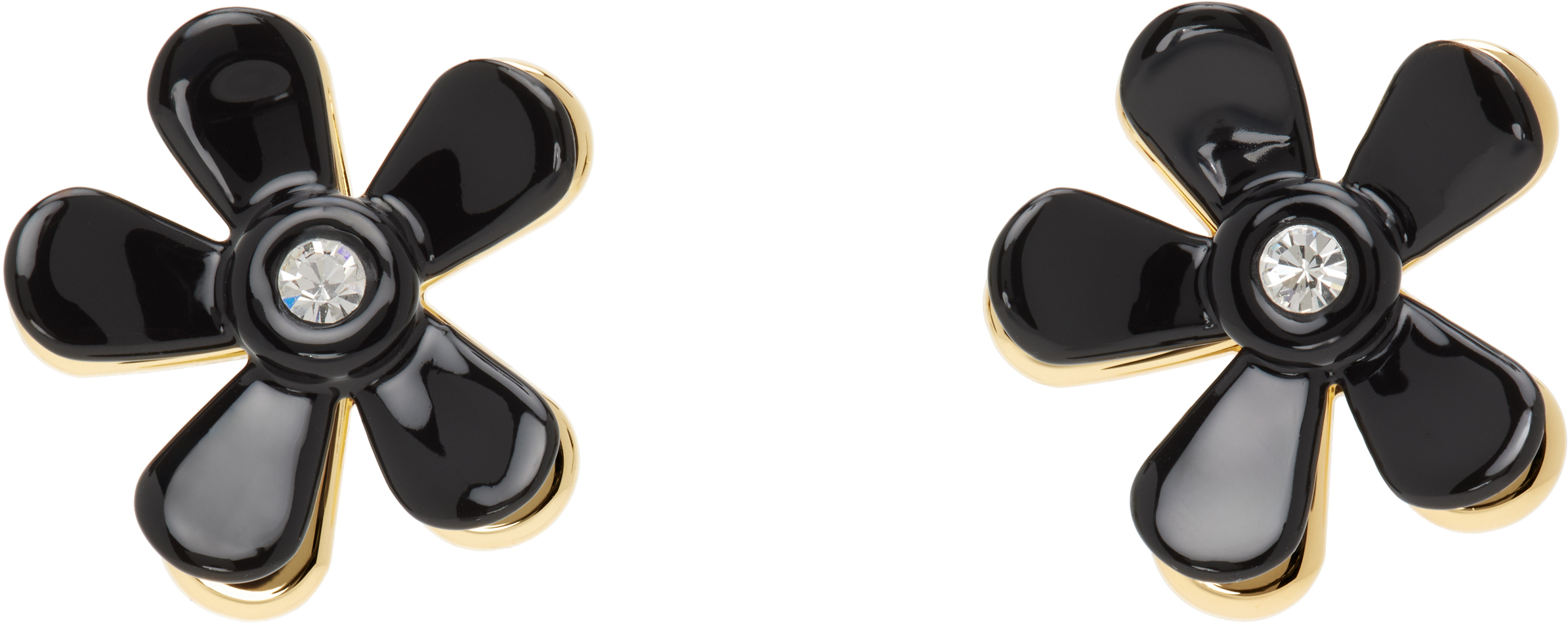 【関税込み】Marni ブラック&ゴールド Flower Pop ピアス Marniのブラック&ゴールド Flower Pop ピアスがセール中
