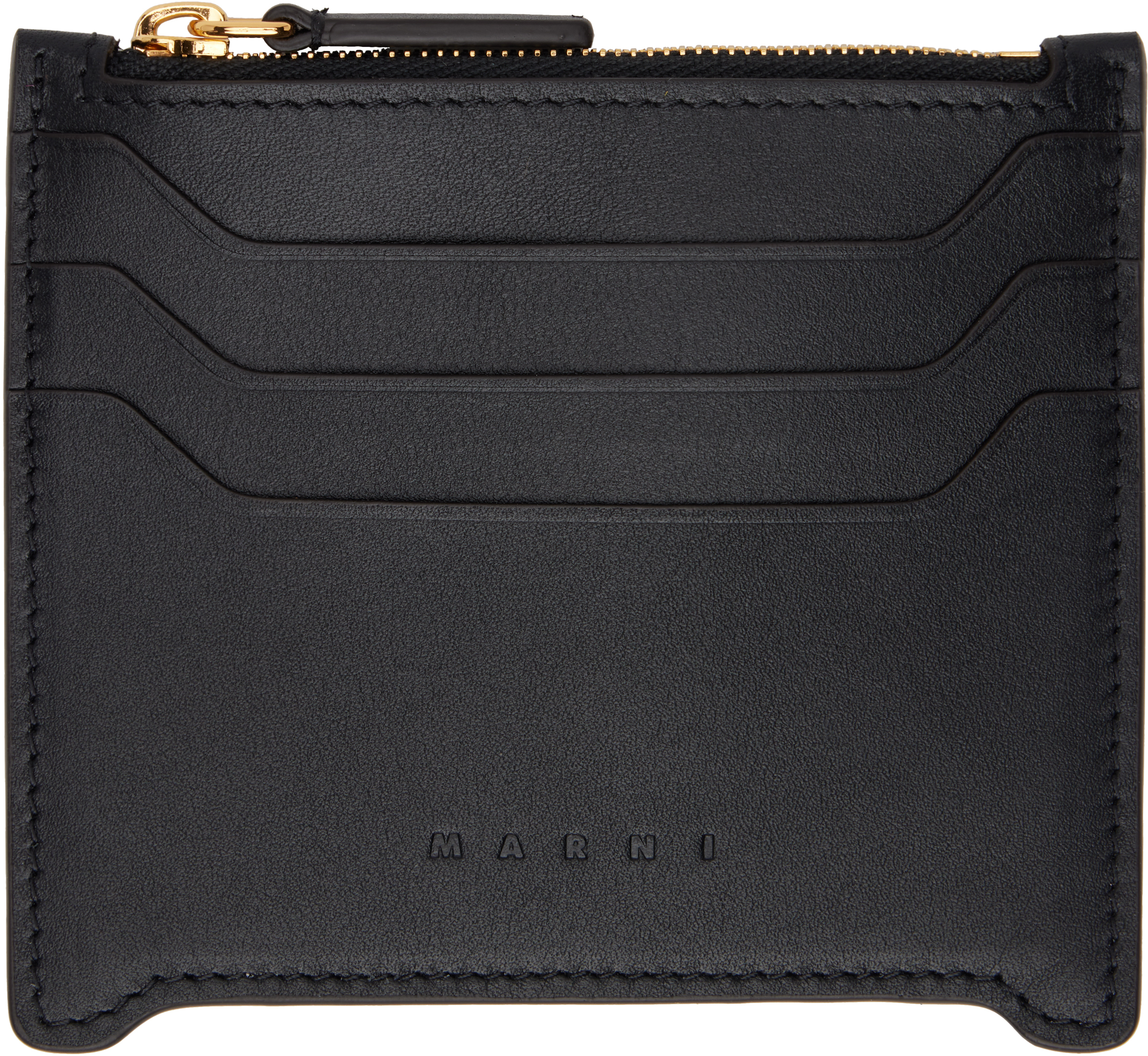 Black Leather Trunkaroo Card Holder