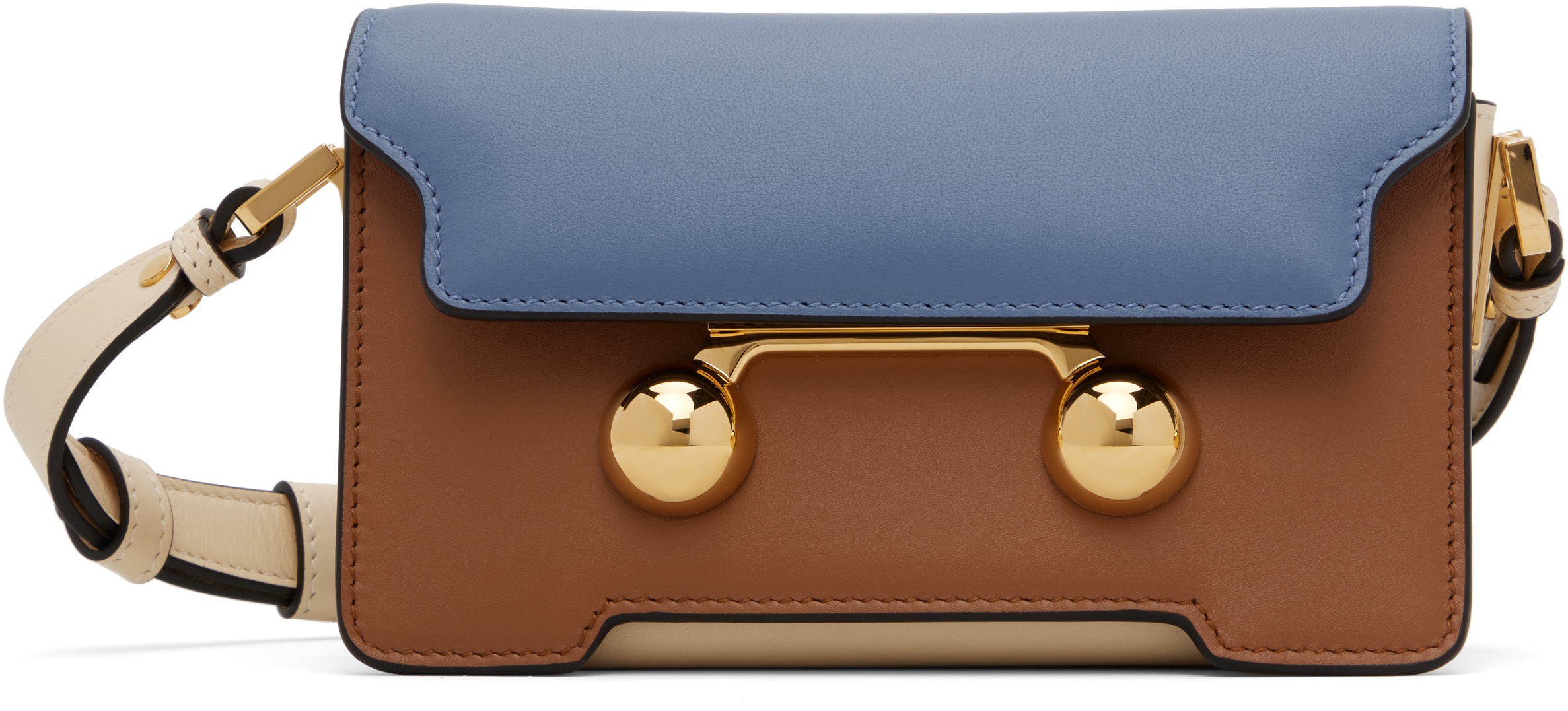 ショルダーバッグ・ポシェット MARNI Trunk Soft Medium in Multicolour Leather Marni Shoulder Bag: Refined Design