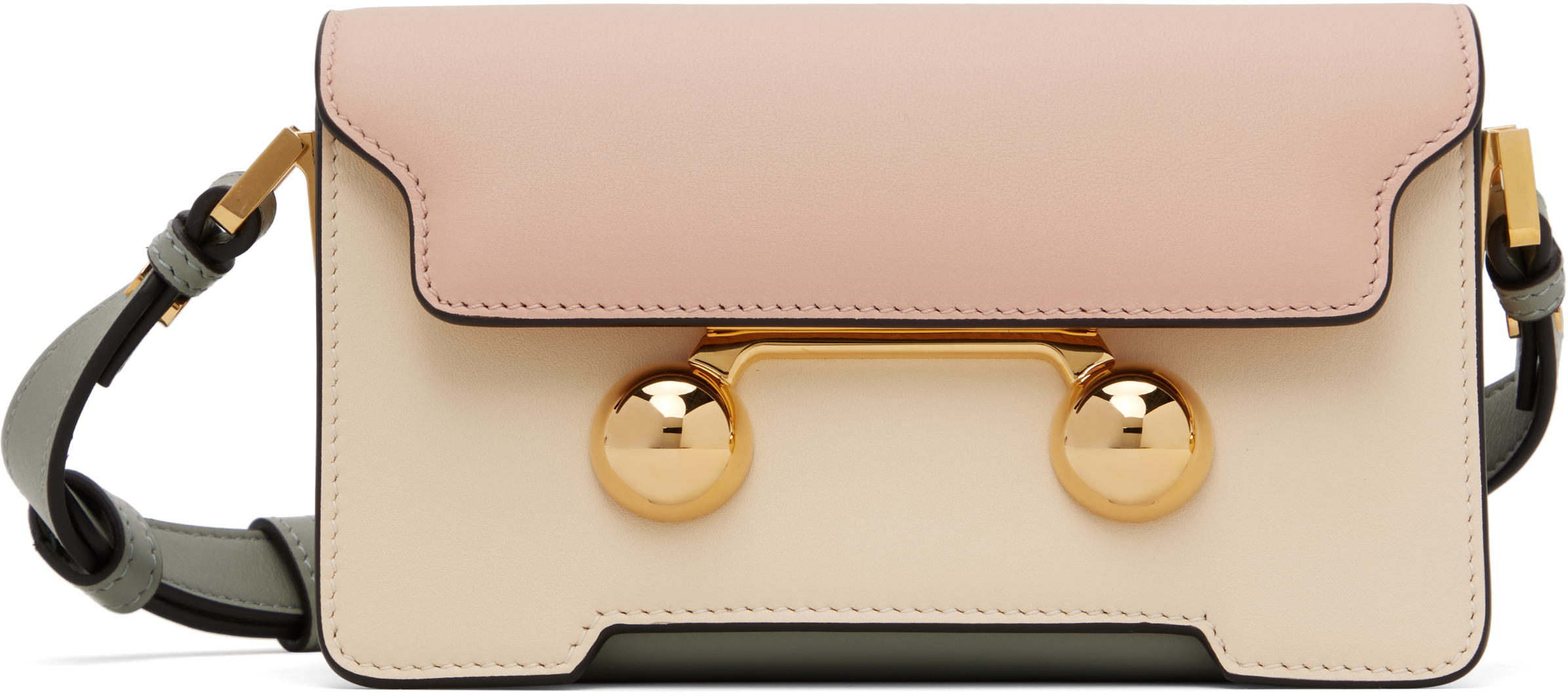 Multicolor Leather Trunkaroo Mini Shoulder Bag