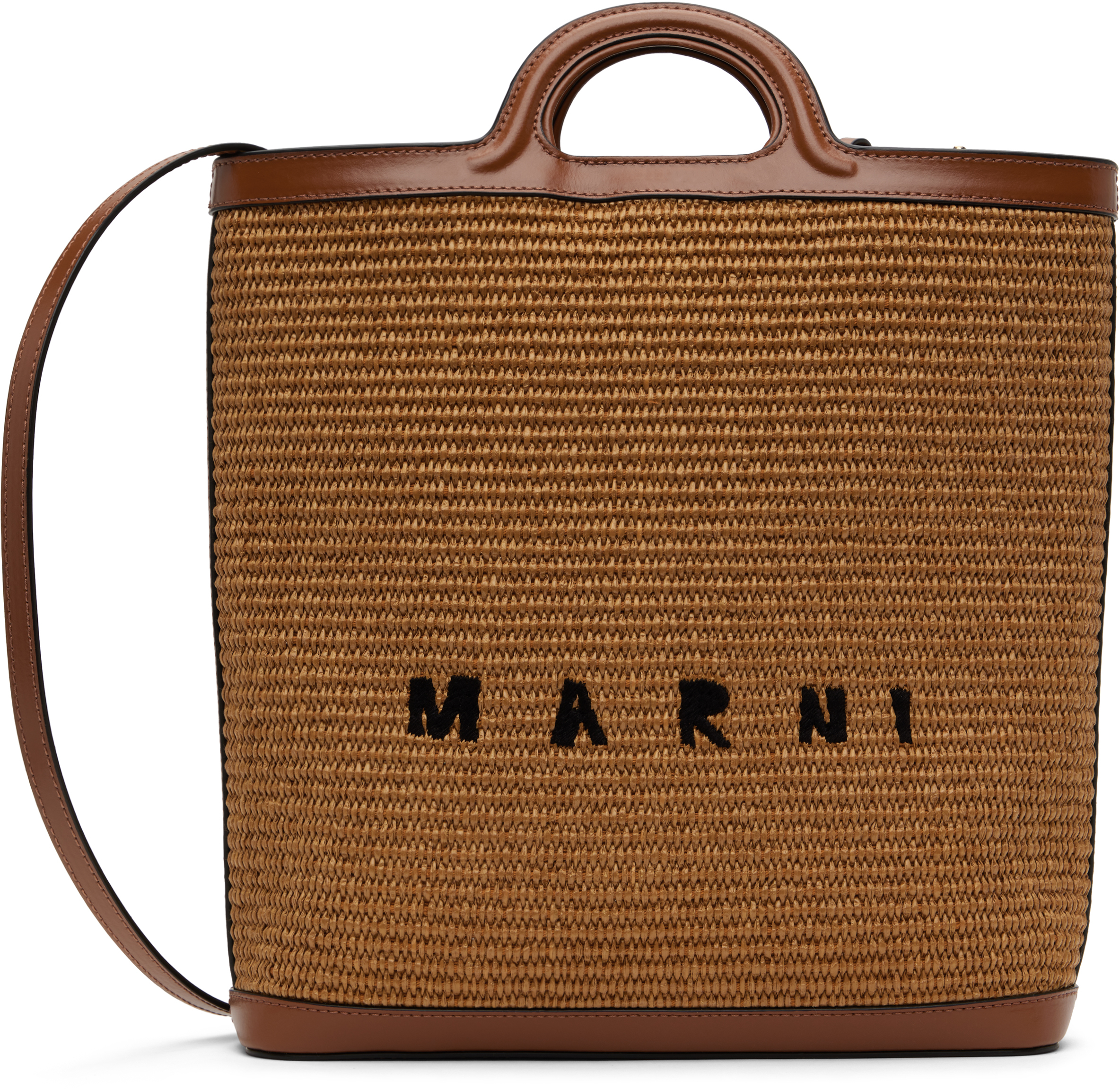 MARNI ブラウン Tropicalia トートバッグ Marniのブラウン Tropicalia トートバッグがセール中