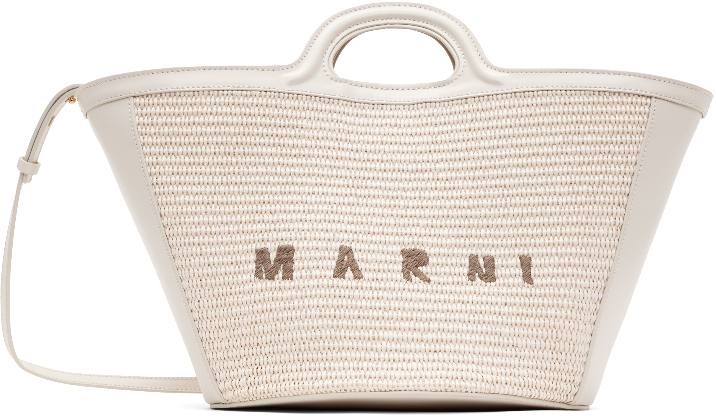 MARNI(マルニ) オフホワイト スモール Tropicalia トートバッグ MARNI マルニ ホワイト トートバッグ TROPICALIA : CLOPLAGRO
