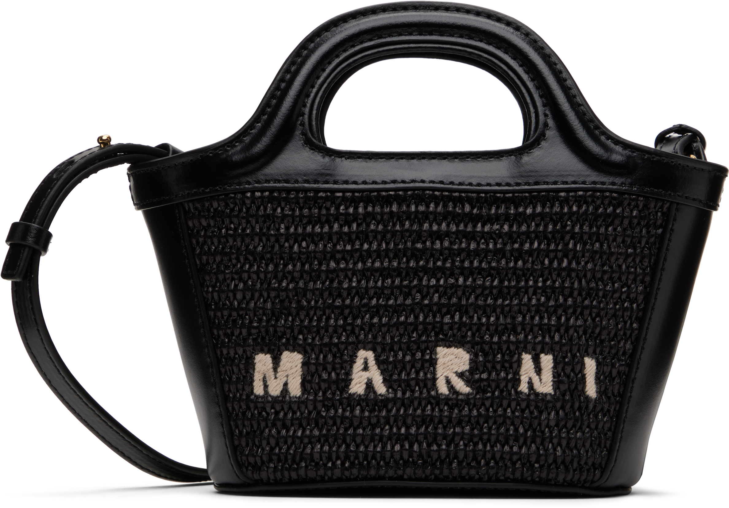 Black Tropicalia Micro Tote