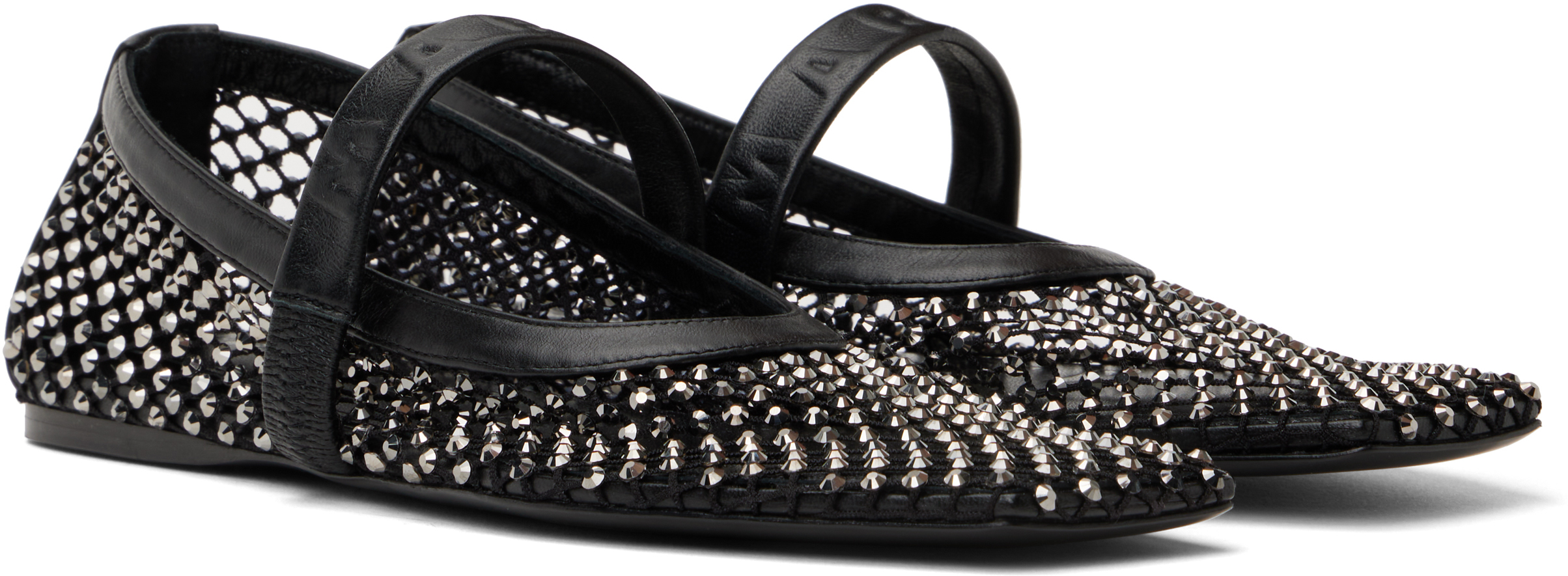 Marni Mary Jane Ballet Flats In Black Polyuretan
