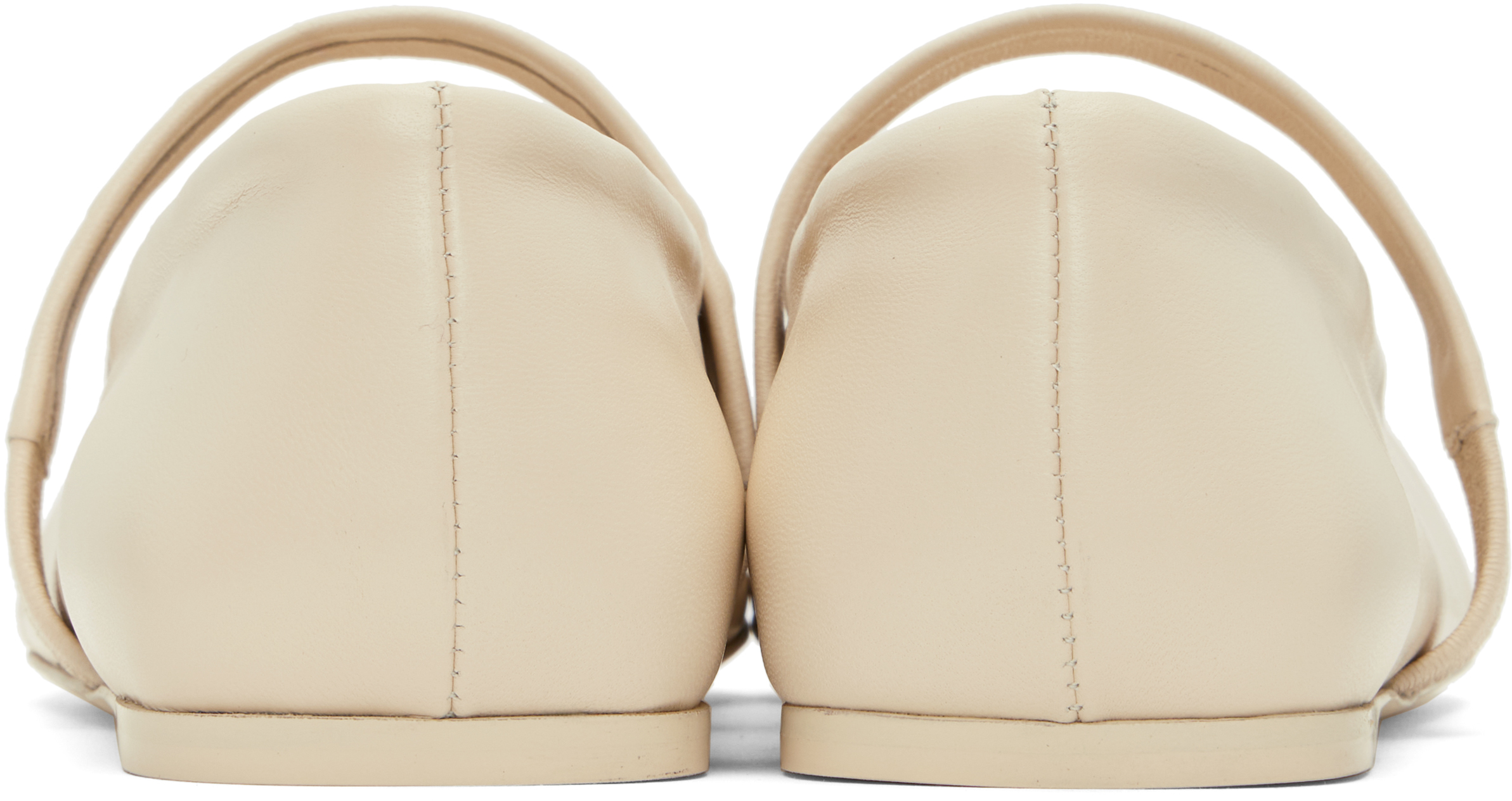 Marni Off-white Little Bow Ballerina Flats In 00w04 Limestone