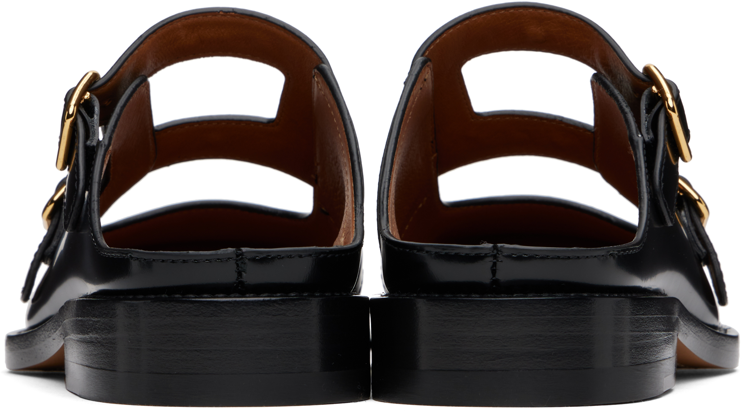 Marni Bambi 3.0 Moccasin Sabot Made Of Brushed Calfskin In 00n99 Black