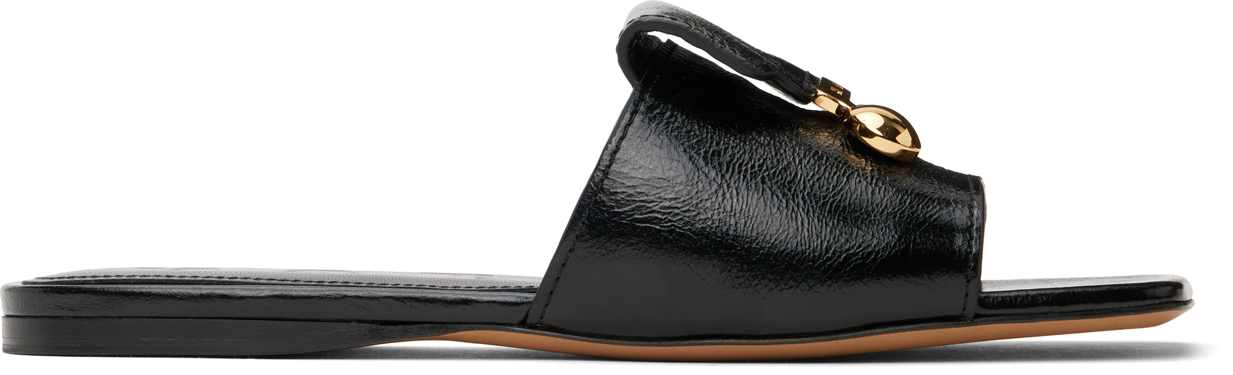 Marni Black Leather Trunkaroo Sandals