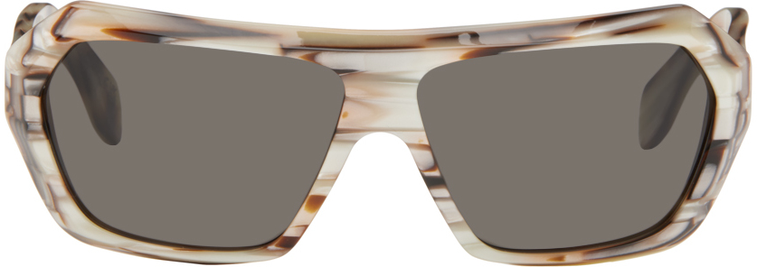 Marni Brown Dahazut Sunglasses In Shell