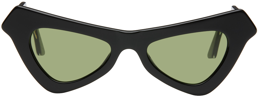 Shop Marni Black Retrosuperfuture Edition Fairy Pools Sunglasses In Forest