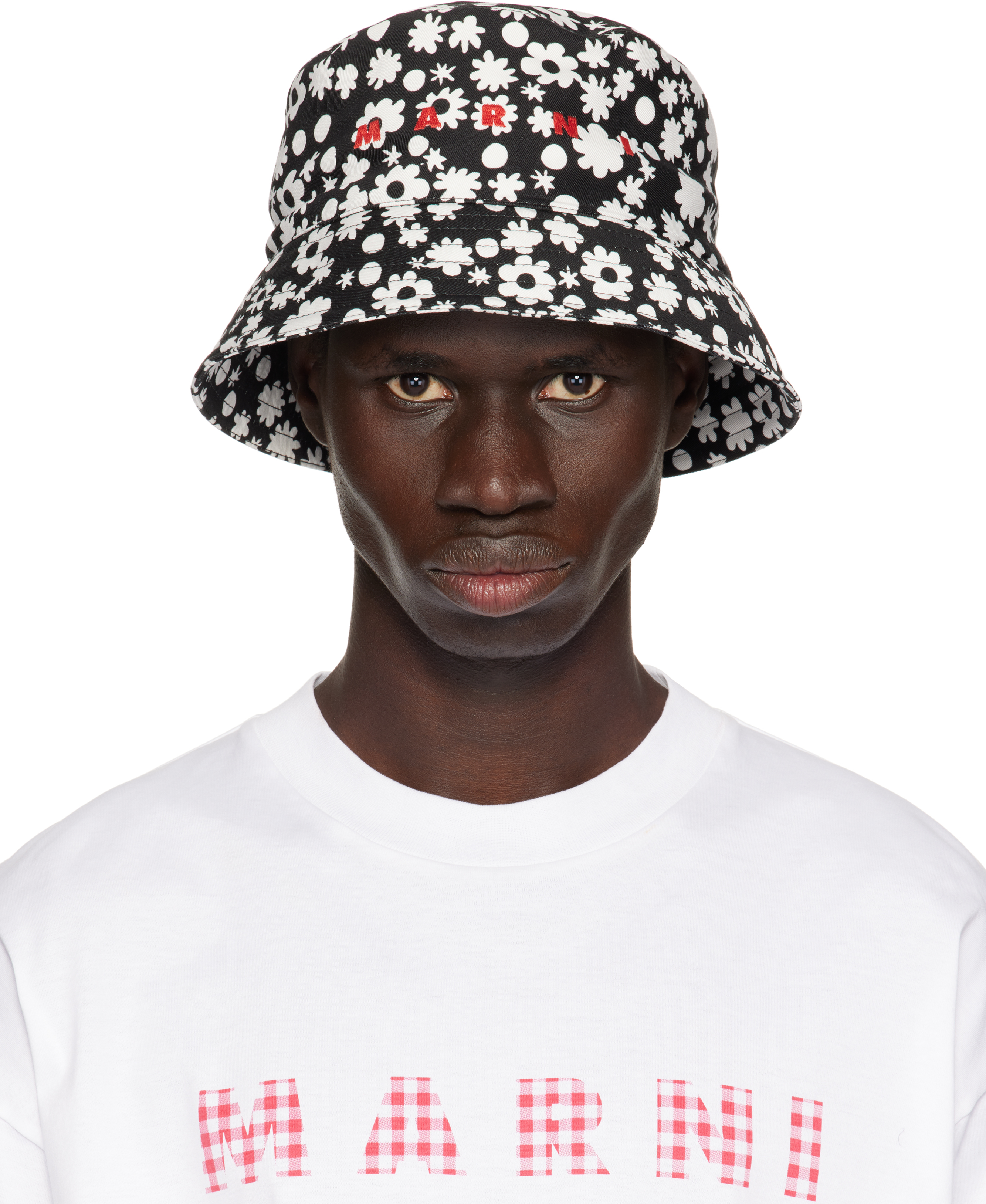 Black & White Pop Fields Bucket Hat