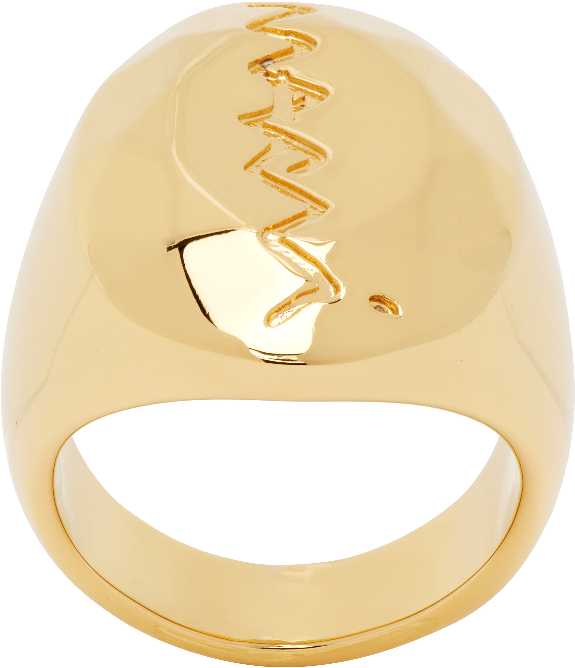 2025 NEW 【MARNI】signet指輪 Gold Signet Ring by Marni on Sale