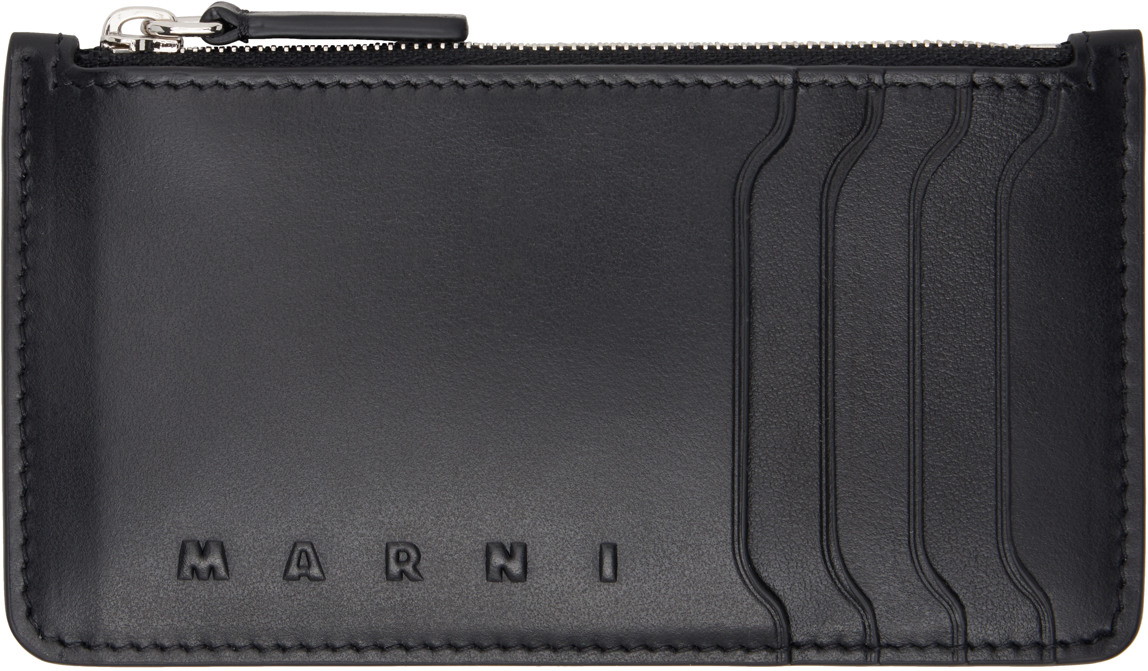 Black Leather Card Holder