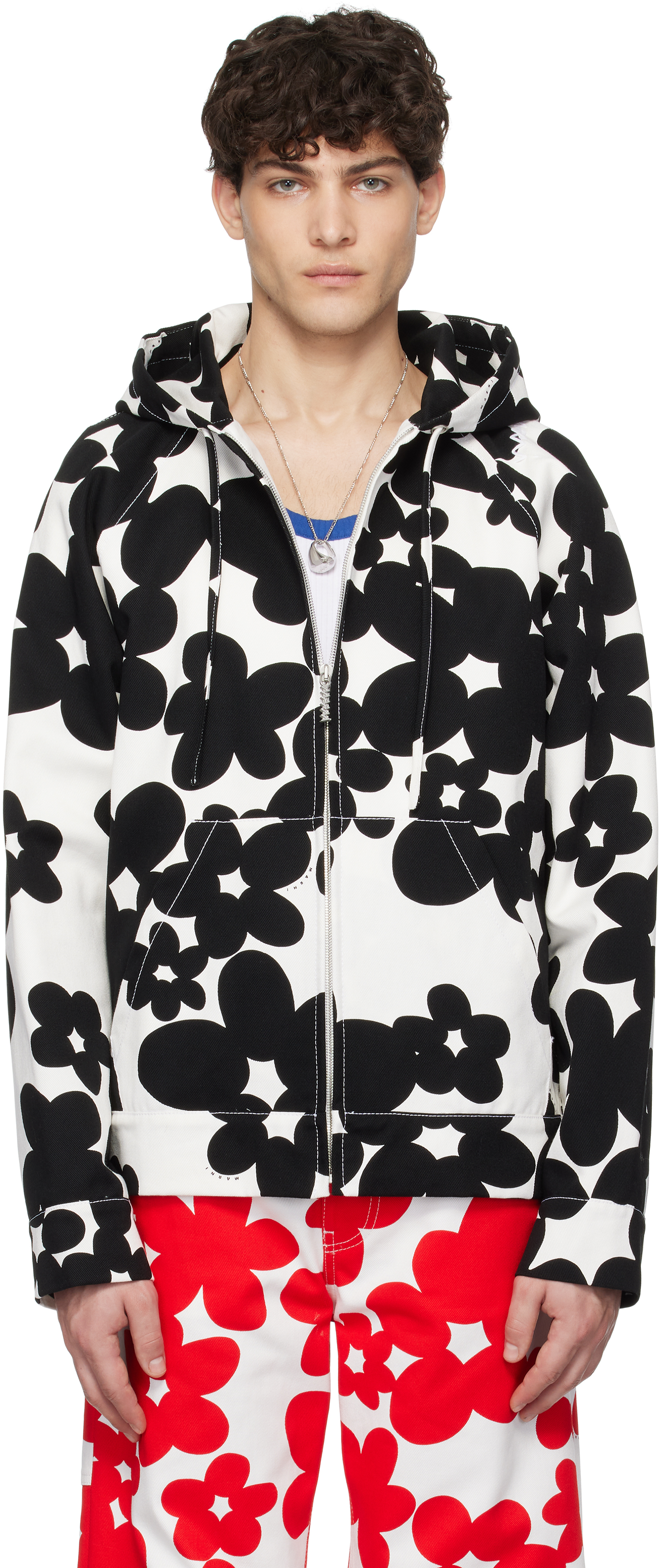 Black & White Dillies Print Jacket