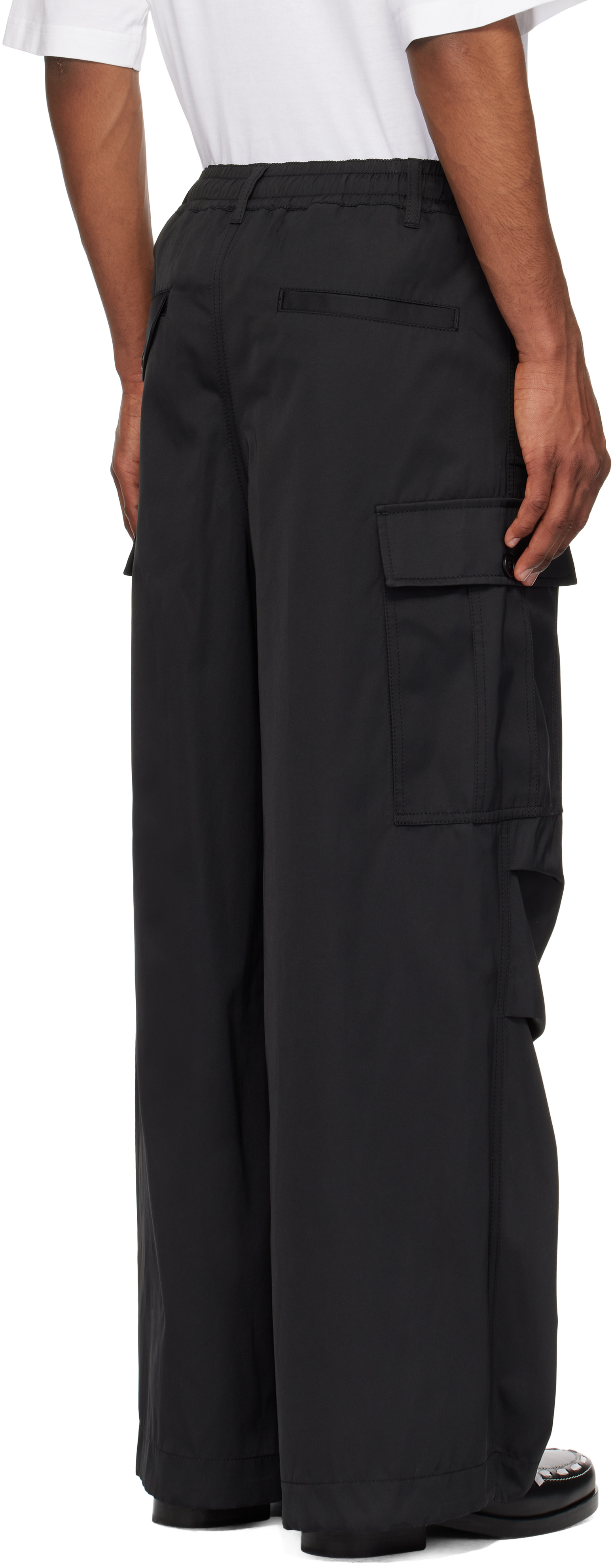 Marni Black Water-repellent Taffeta Cargo Pants