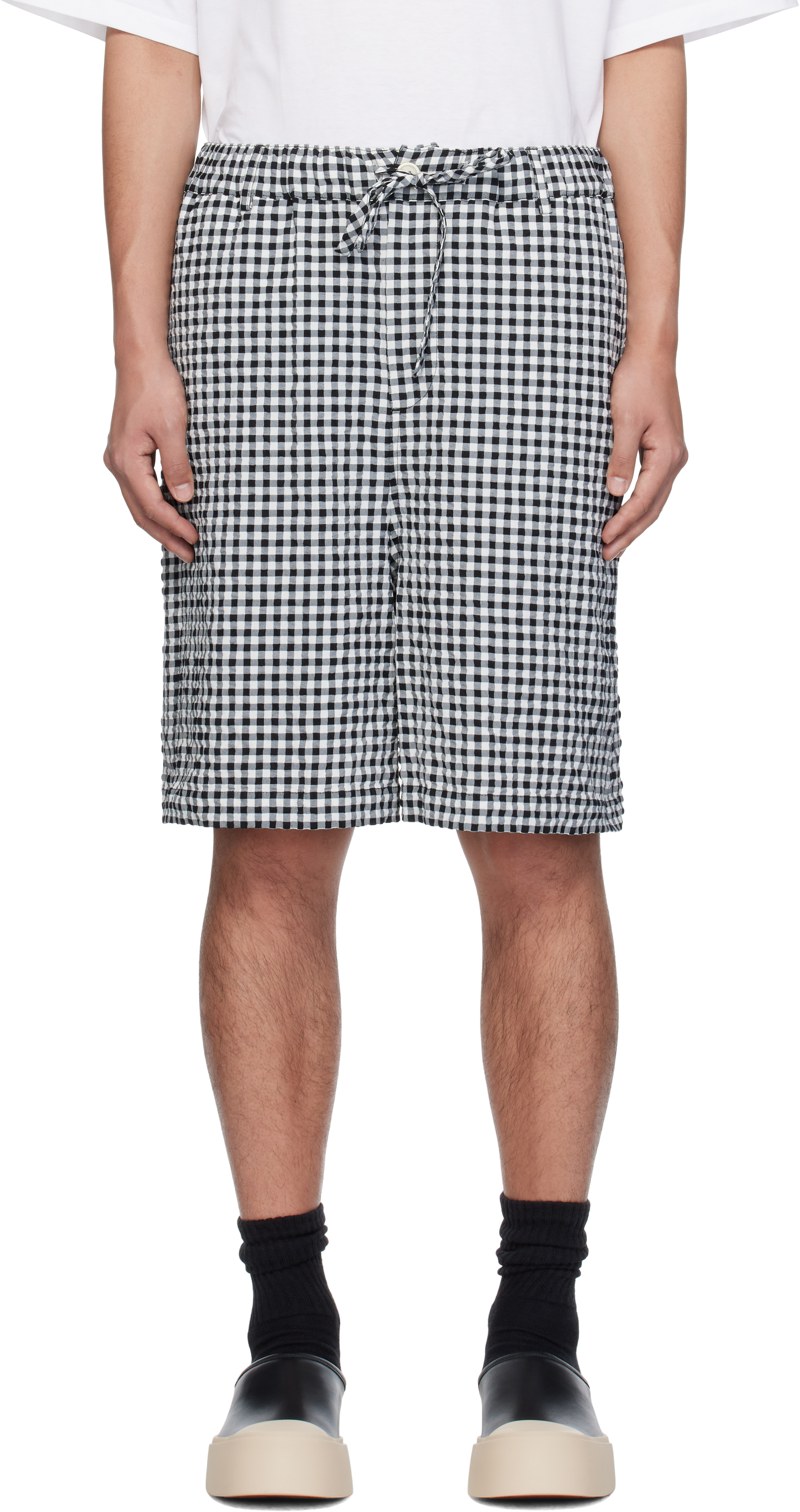 Red 
White Gingham Shorts