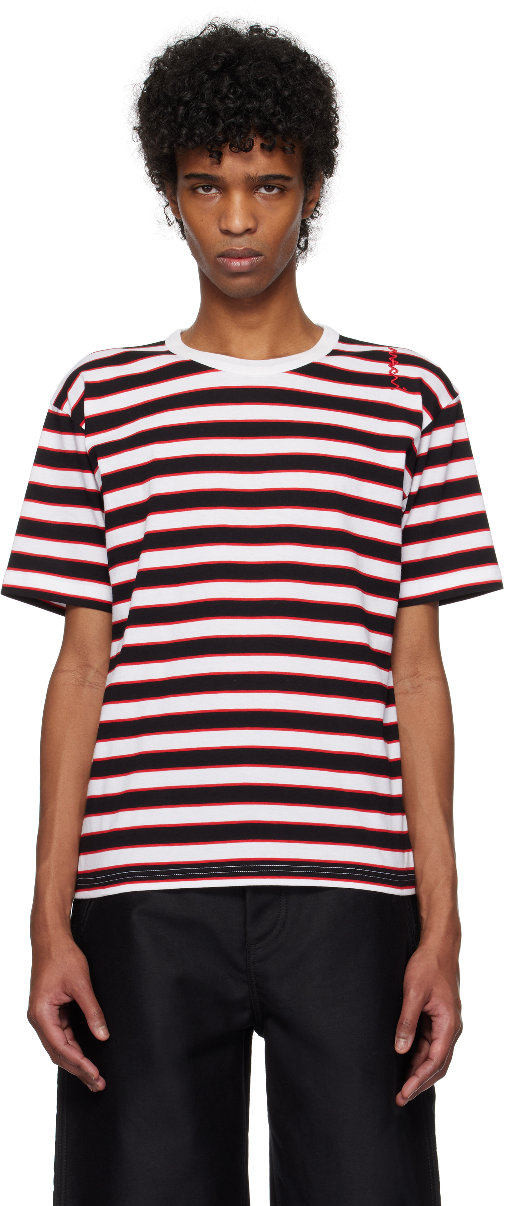 Black 
White Striped T-shirt