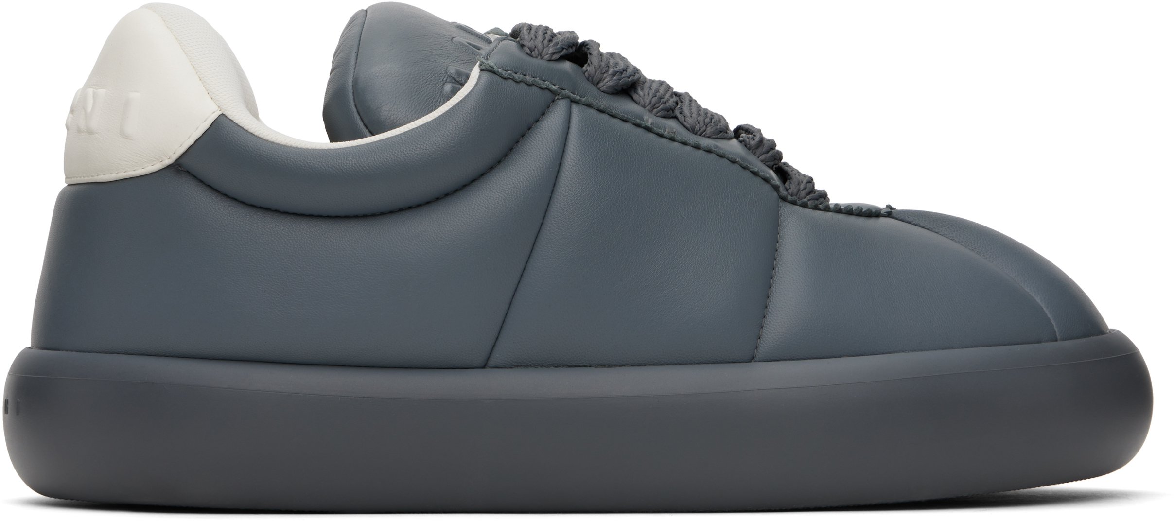 Gray Leather BigFoot 2.0 Sneakers by Marni on Sale