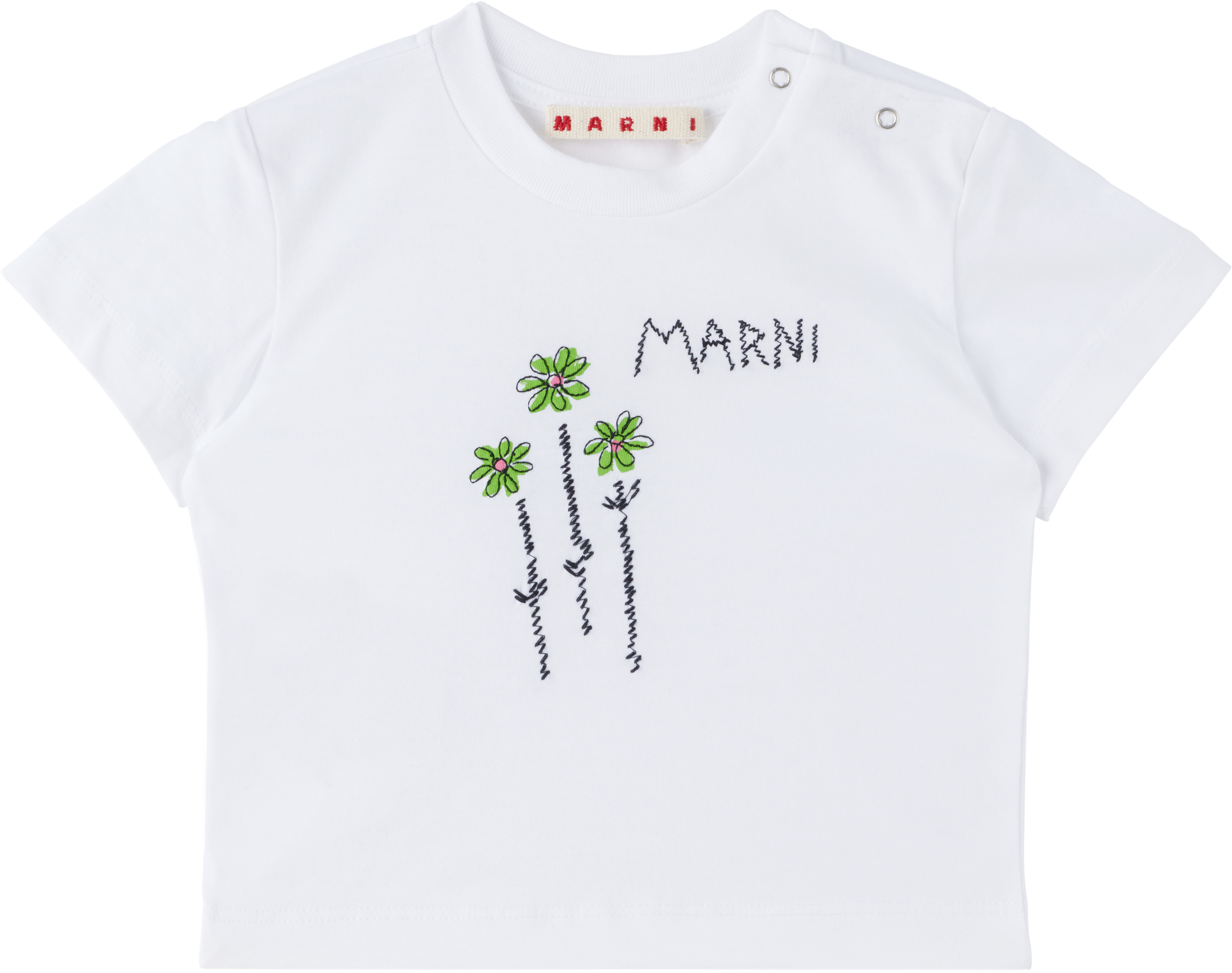 新作】マルニ パームツリーTシャツ ホワイト 12 （三越伊勢丹 | MARNI  