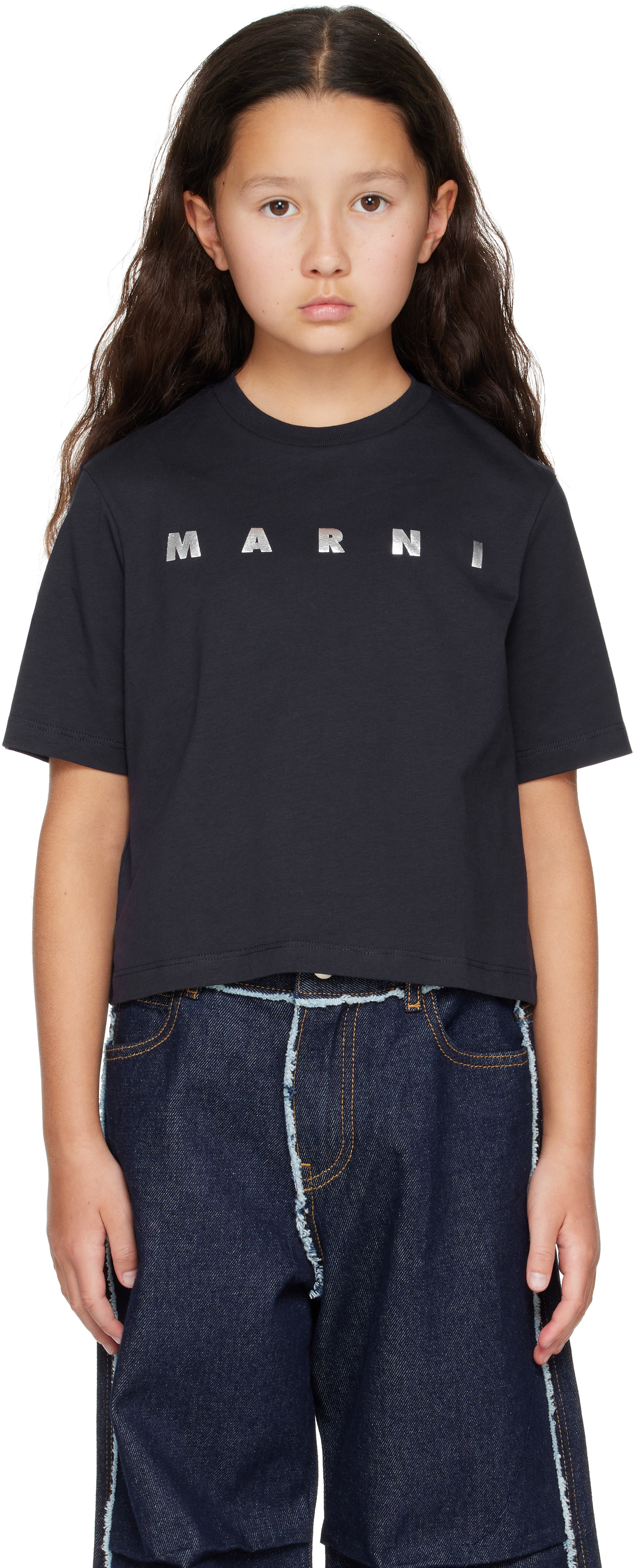 最終セール！【新品未使用】マルニ　キッズ　Tシャツ グロップド ネイビー　１4Ｙ MARNI - 【新品未使用】マルニ キッズ Tシャツ グロップド