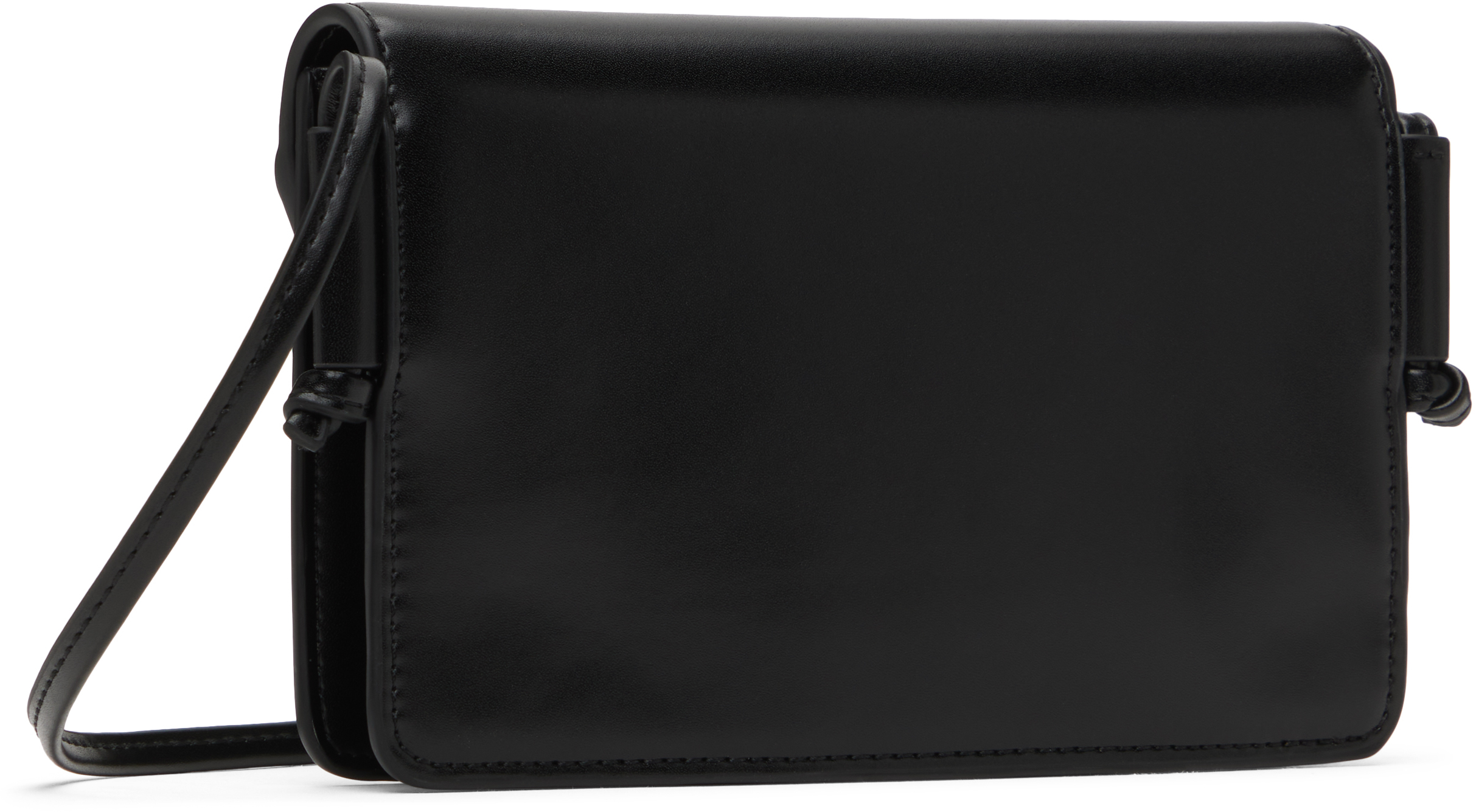 Marni Kids Black Mini Faux-leather Bag In 0m922