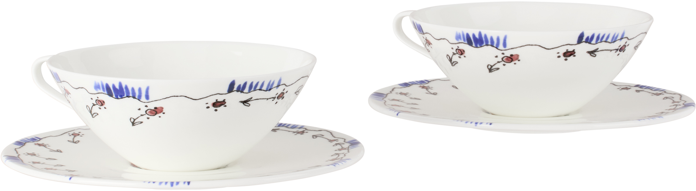 Marni White Serax Edition Tea Cup & Saucer Set In White