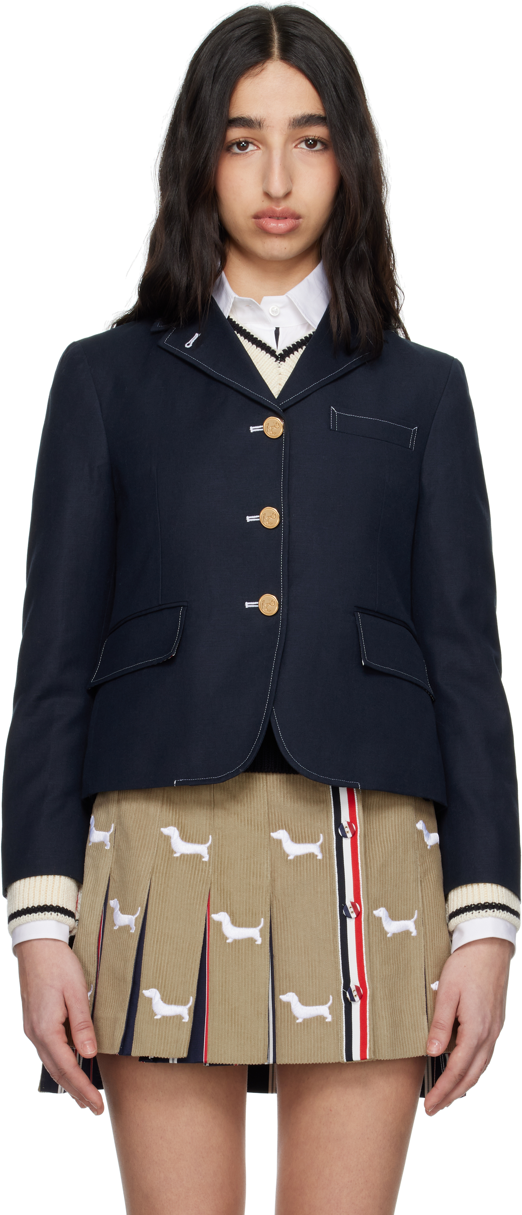 Navy High Break Sportcoat Blazer