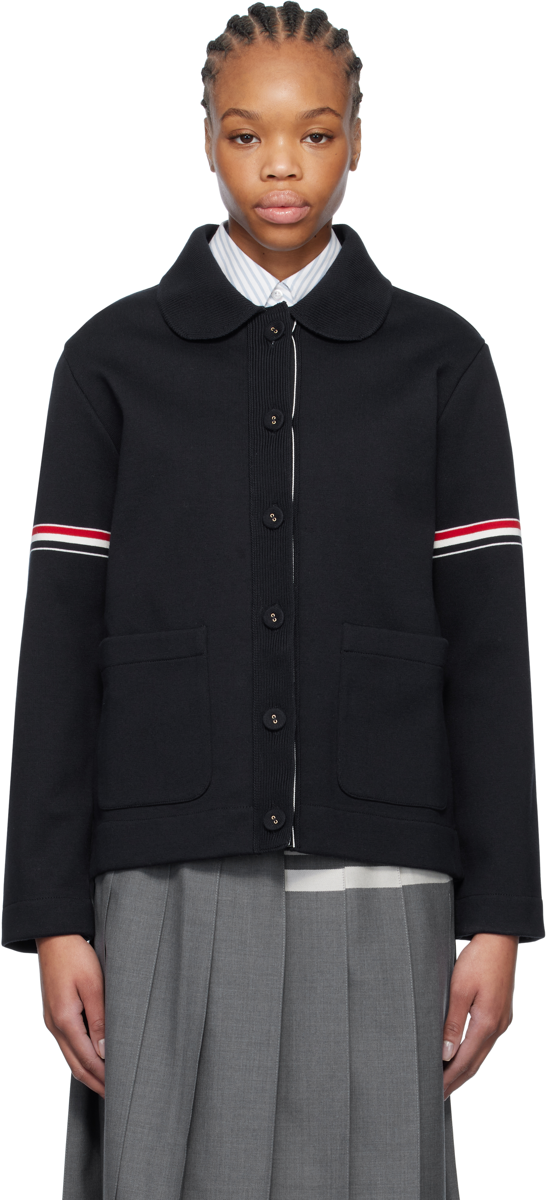 ジャケット THOM BROWNE Women Jackets FKJ083A GREY Women's Casual Jackets | Thom Browne