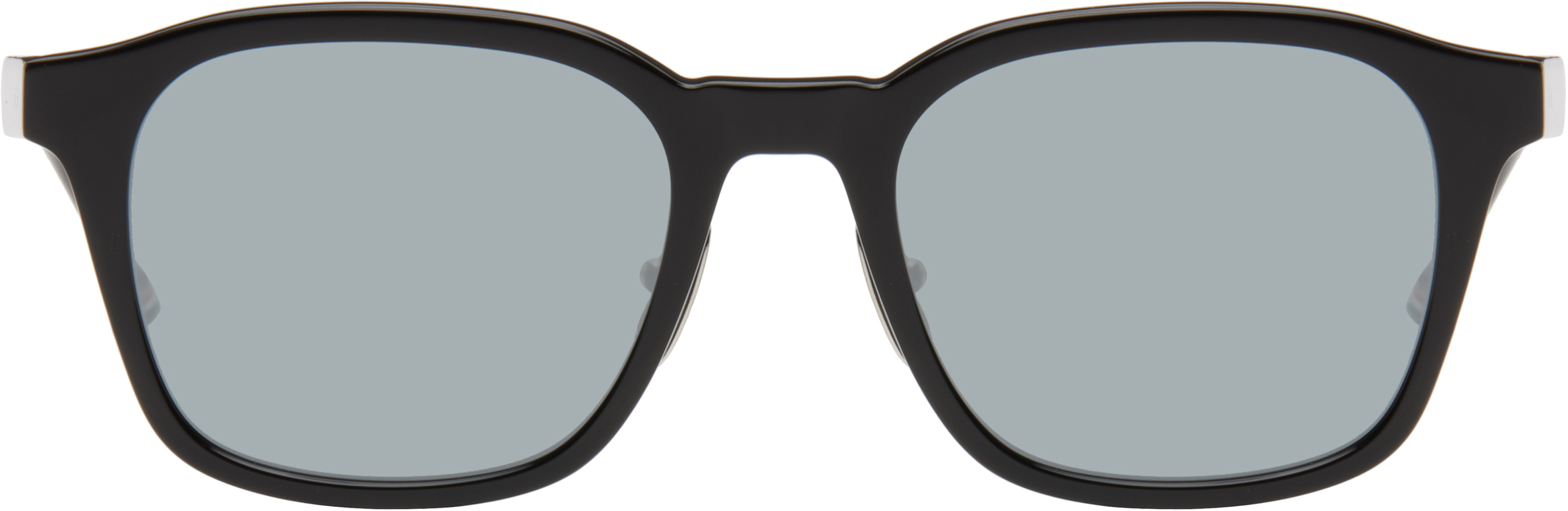 Black Acetate Rectangular Sunglasses