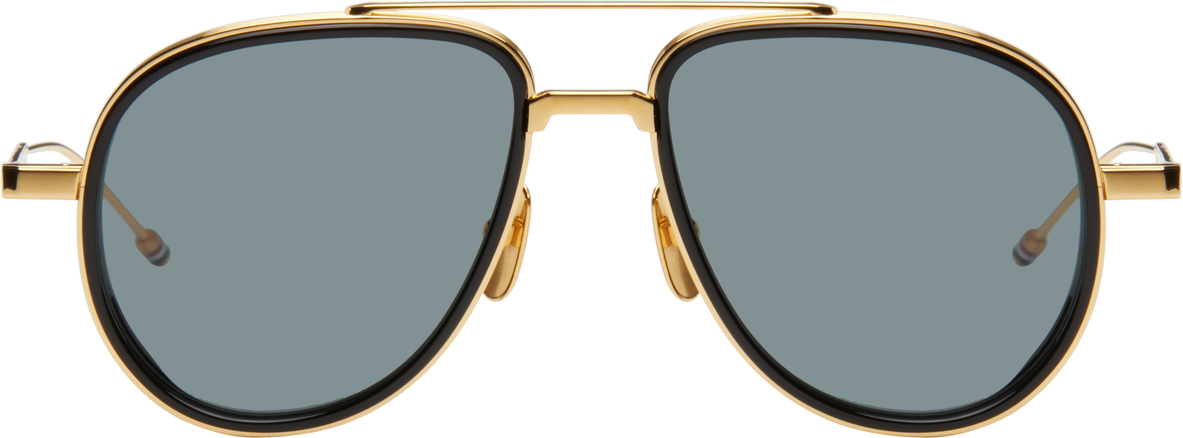 Gold Aviator Sunglasses