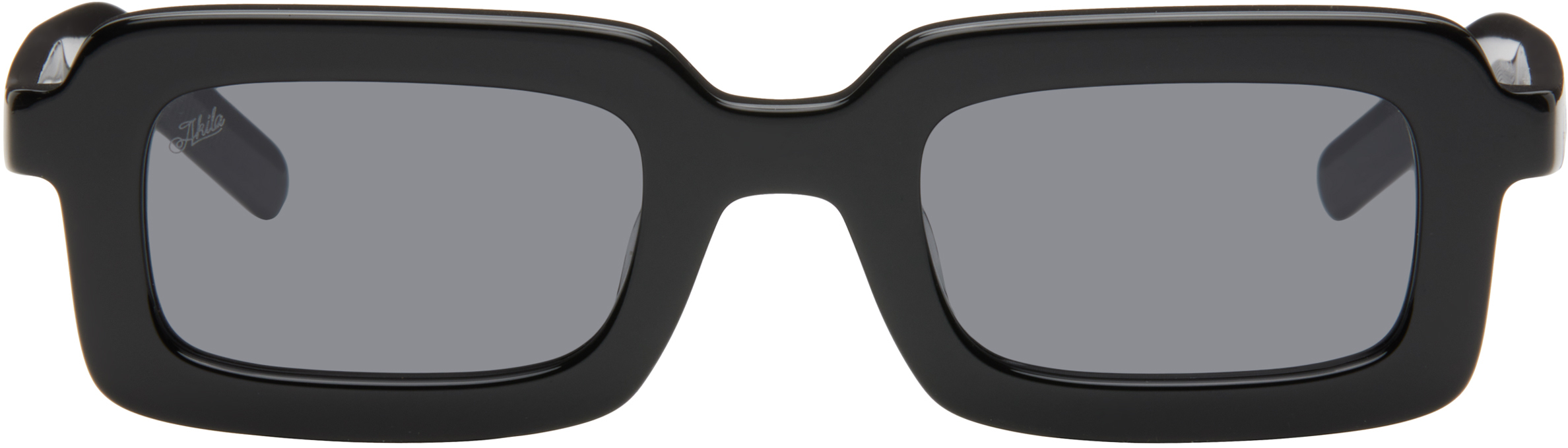 Shop Akila Black Eos Sunglasses