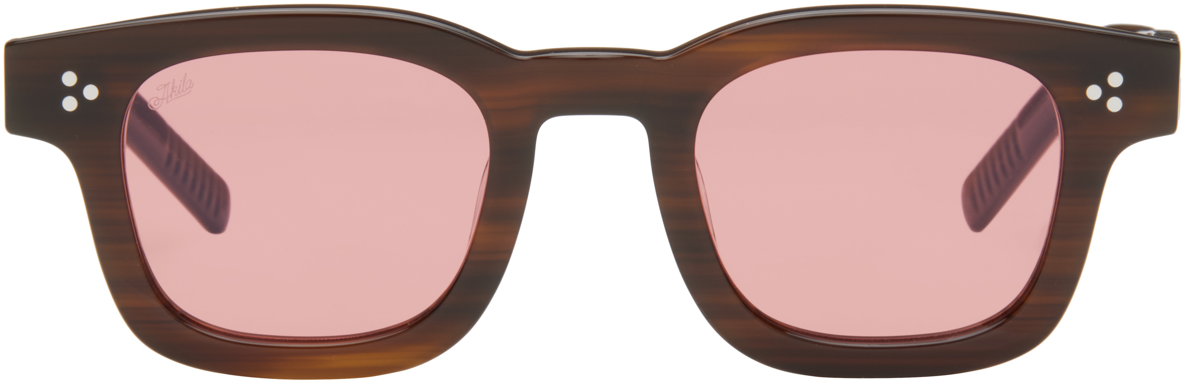 Shop Akila Brown Ascent Sunglasses In Havana / Rose