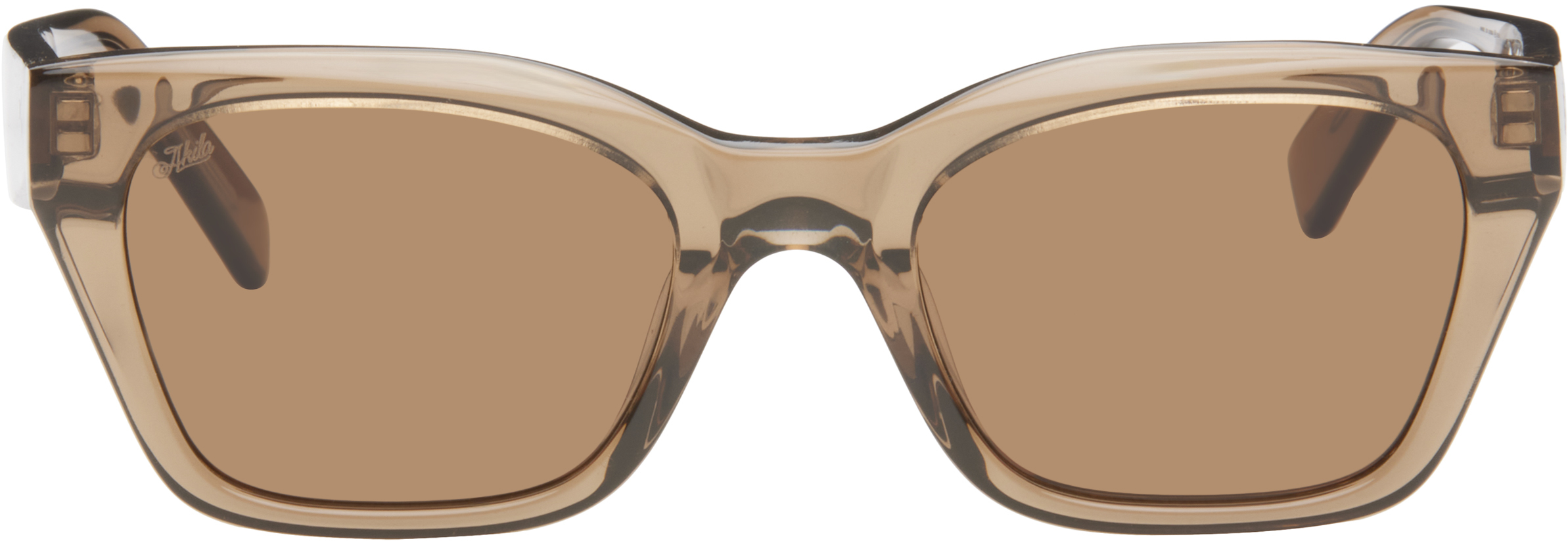 Shop Akila Brown Apex Sunglasses In Brown / Brown