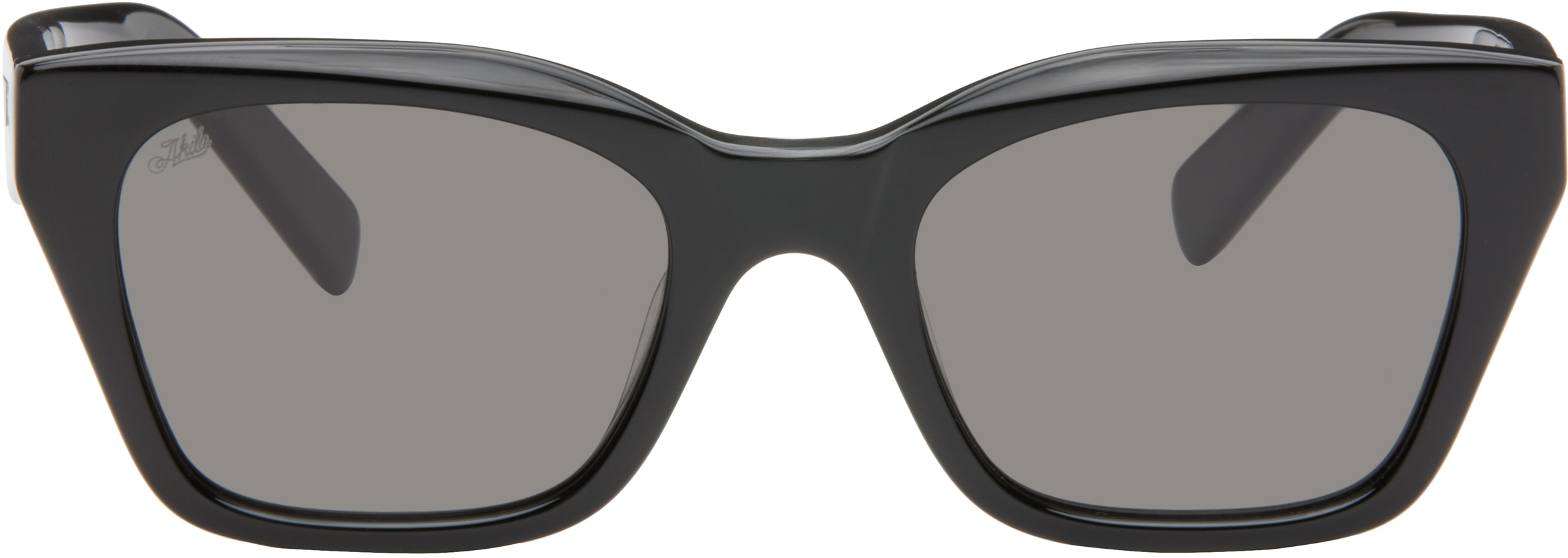 Shop Akila Black Apex Sunglasses In Black / Black