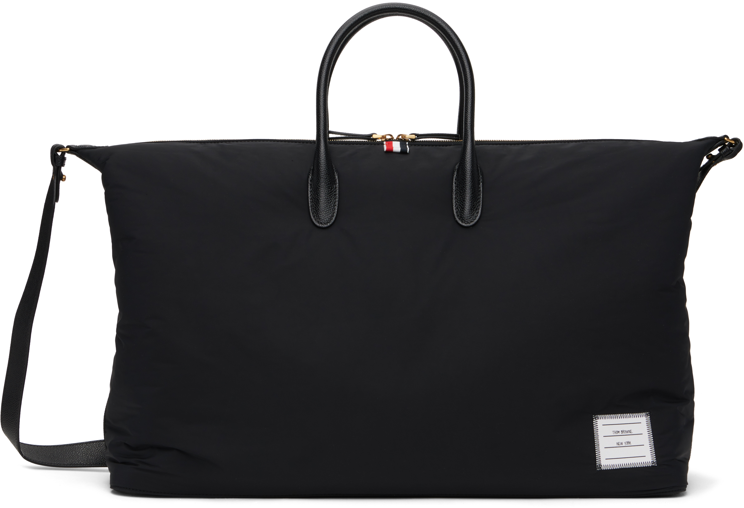 Black Polly Twill Duffle Bag