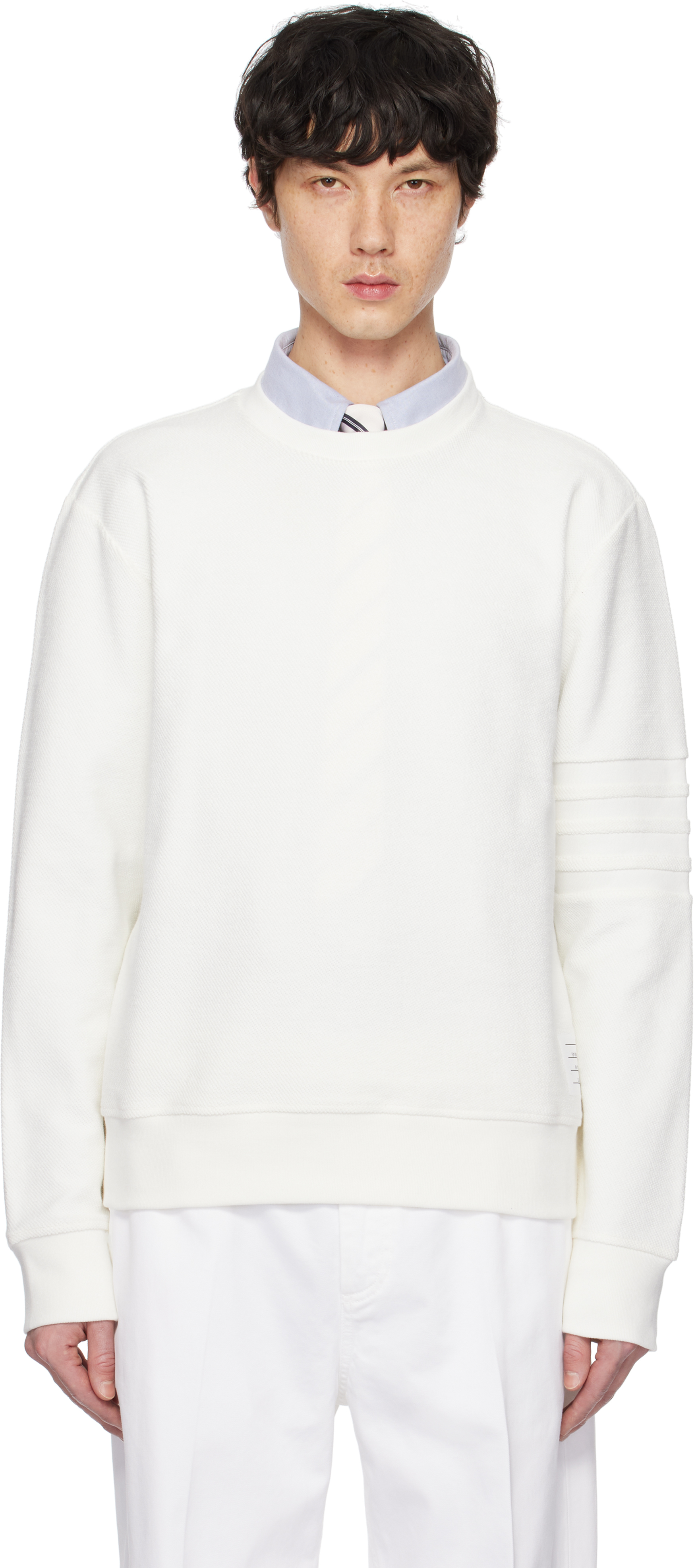 White Reverse Loopback Sweatshirt